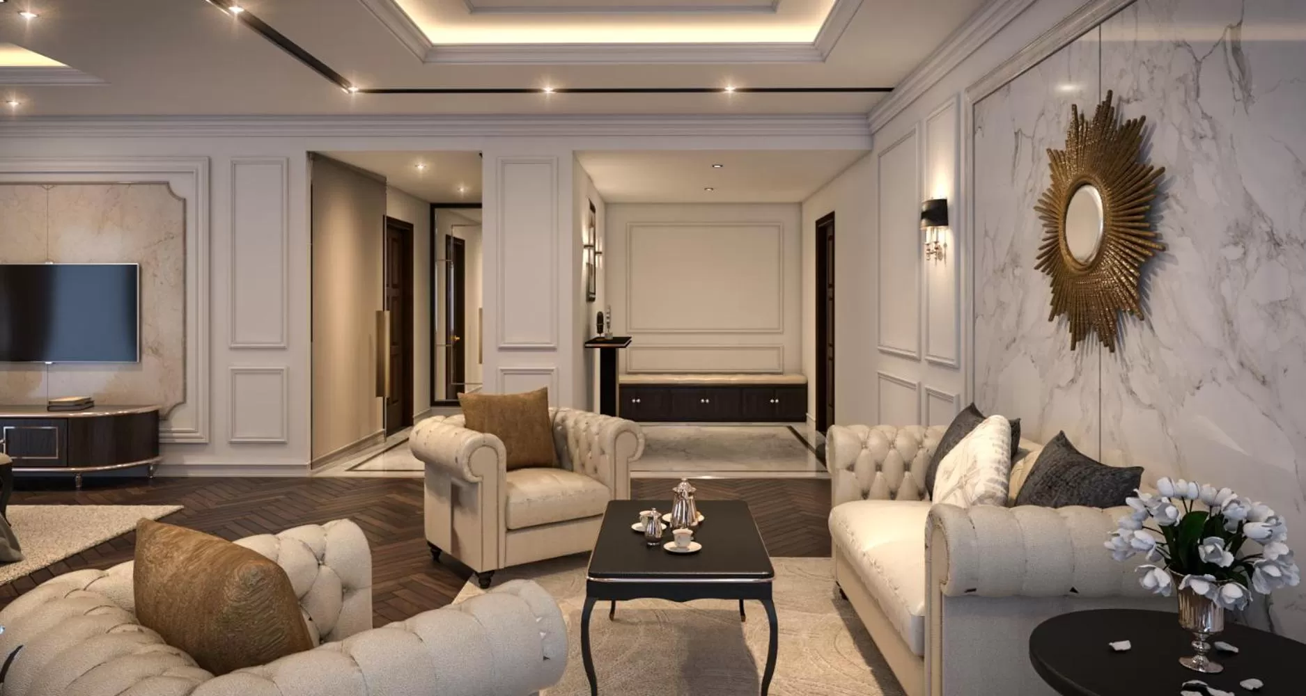 Living room in Wyndham Garden Hanoi