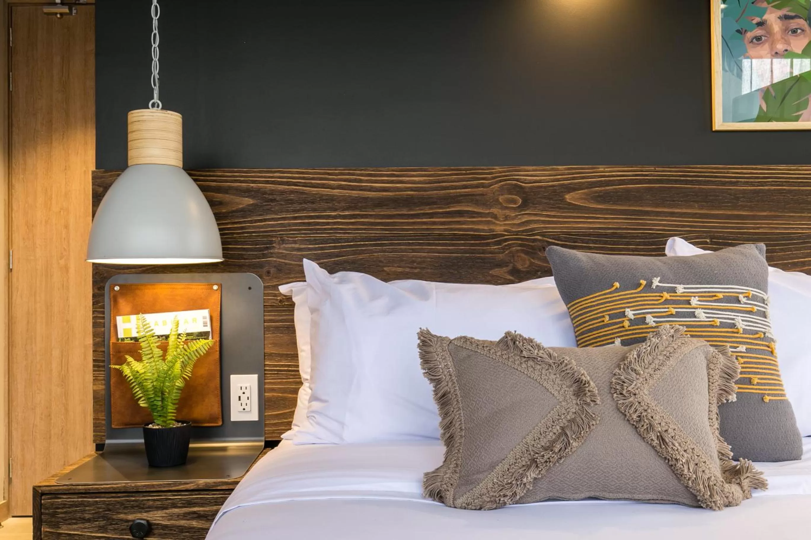 Bed in Factory Lofts Hotel