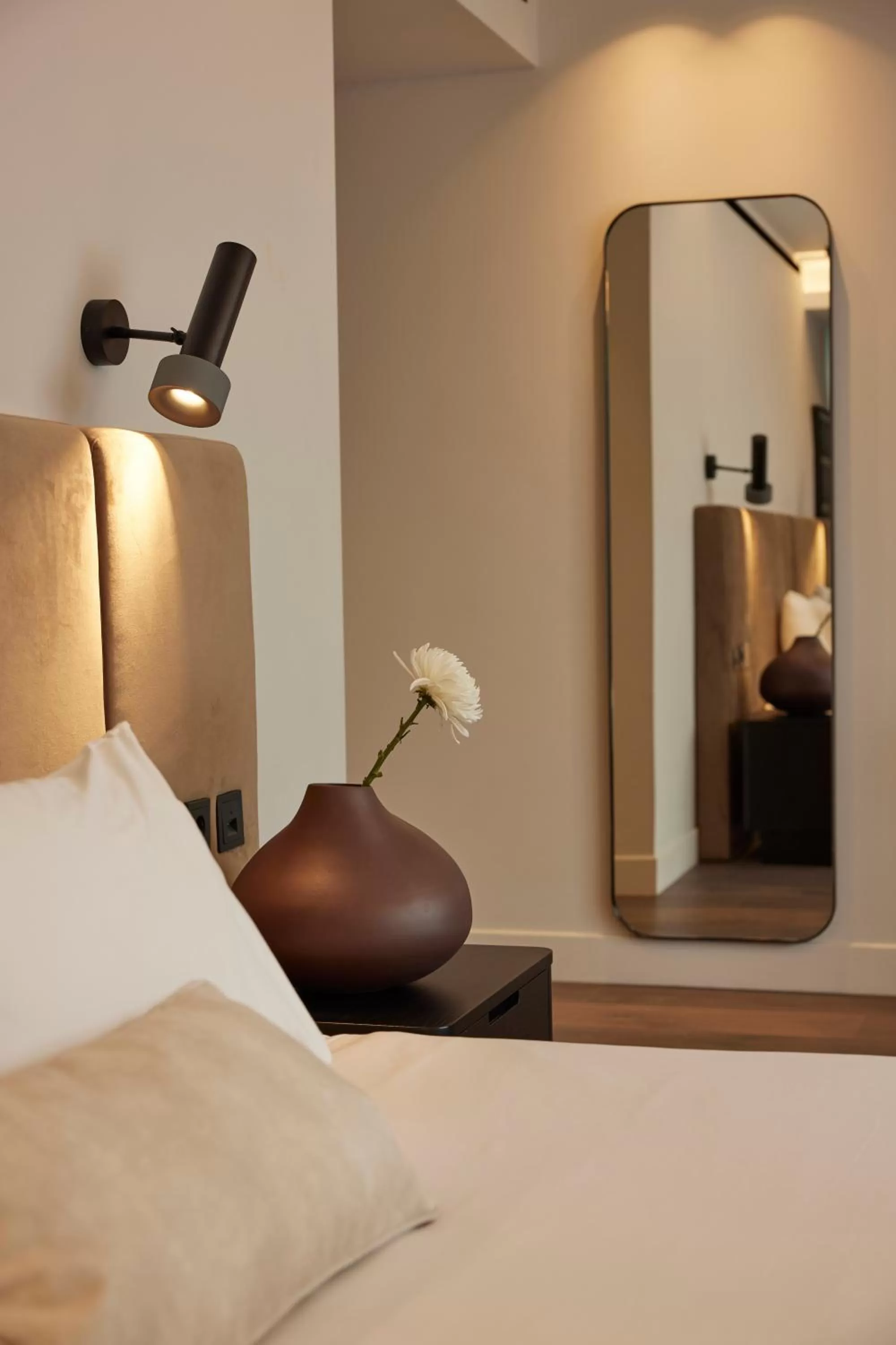 Decorative detail, Bed in Teight Hotel