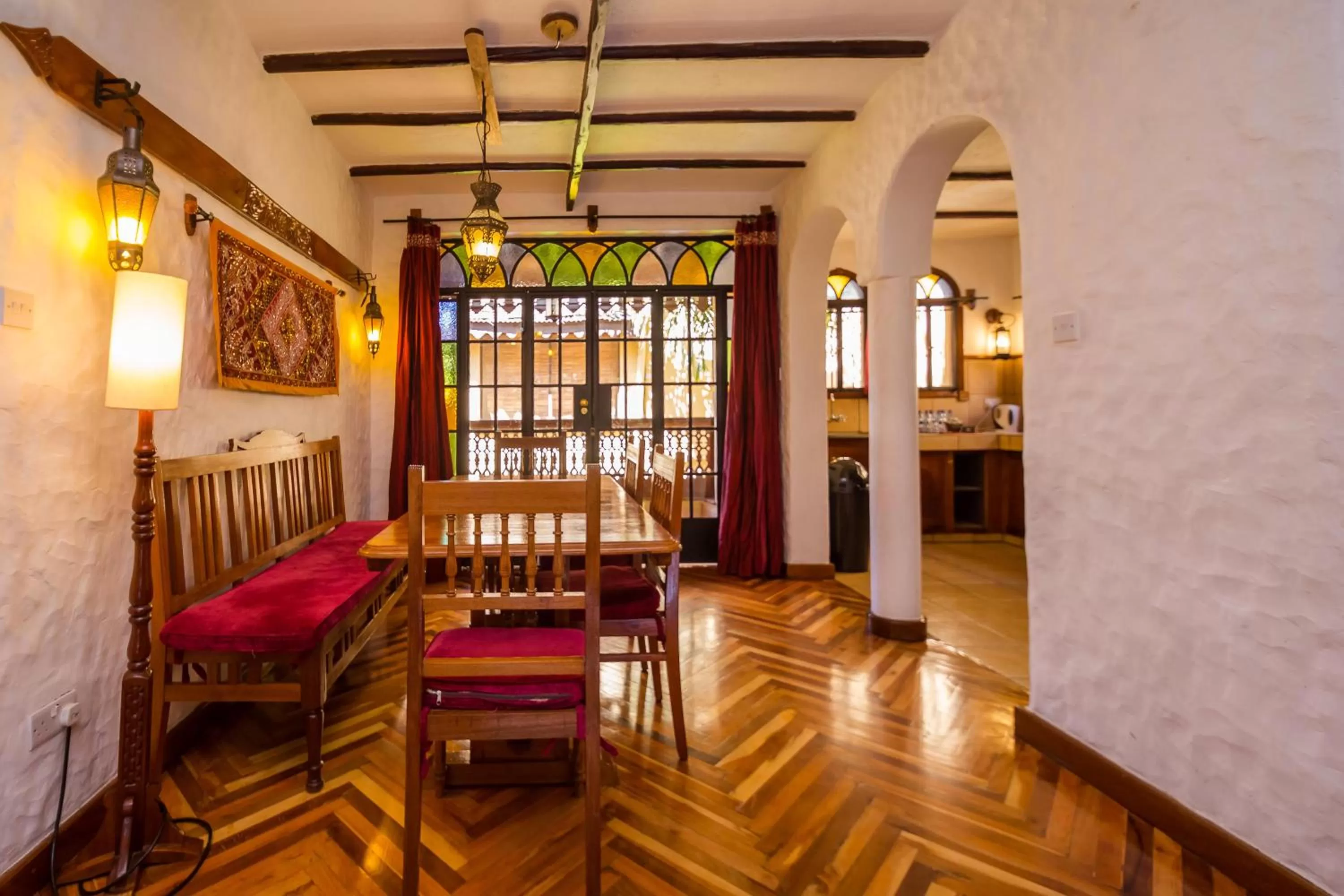 Dining area in The King Post