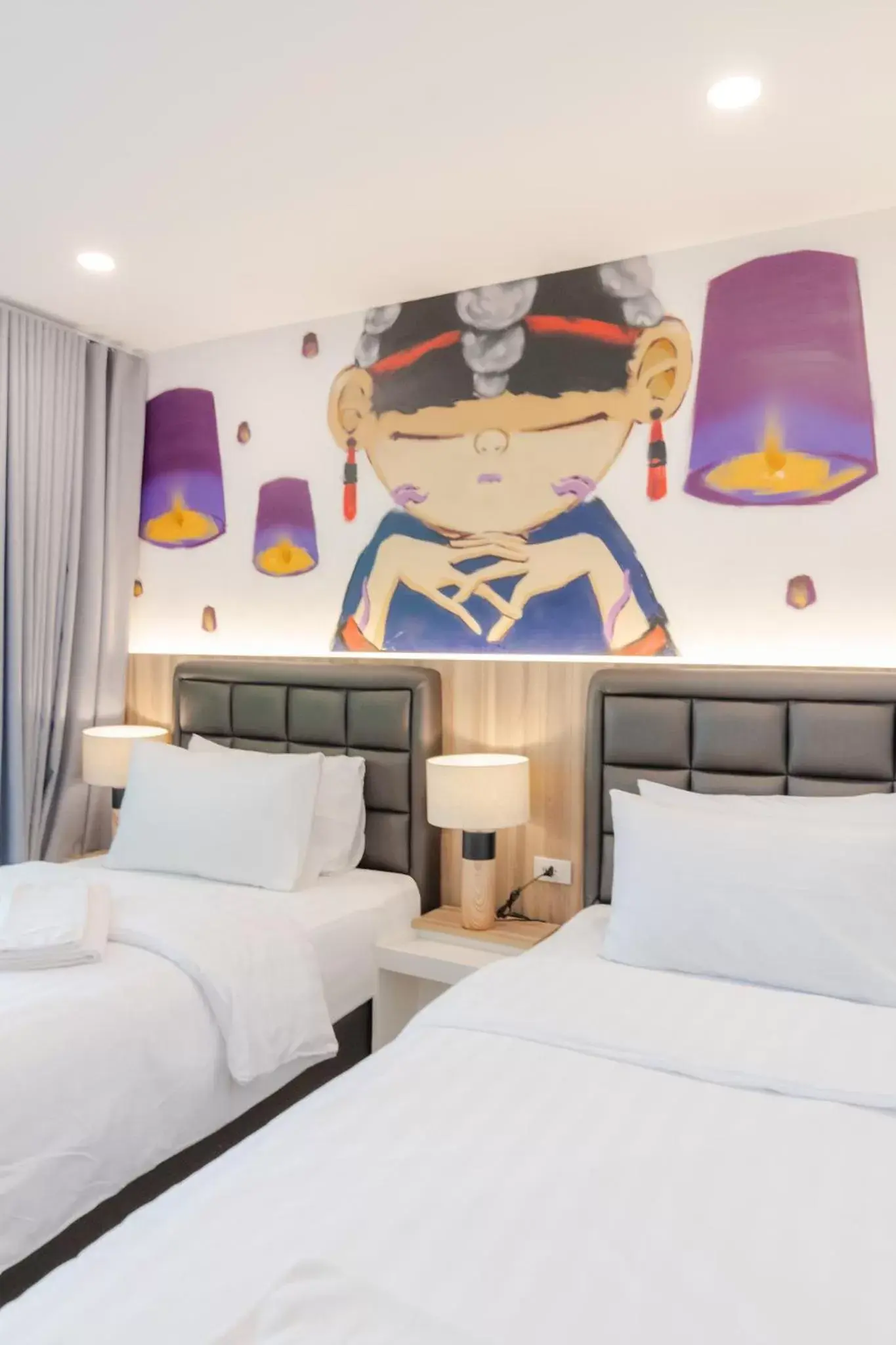 Deluxe Twin Room in นายก่ายหมอน Nine-Kai-Mon Deluxe Twin Room in นายก่ายหมอน Nine-Kai-Mon