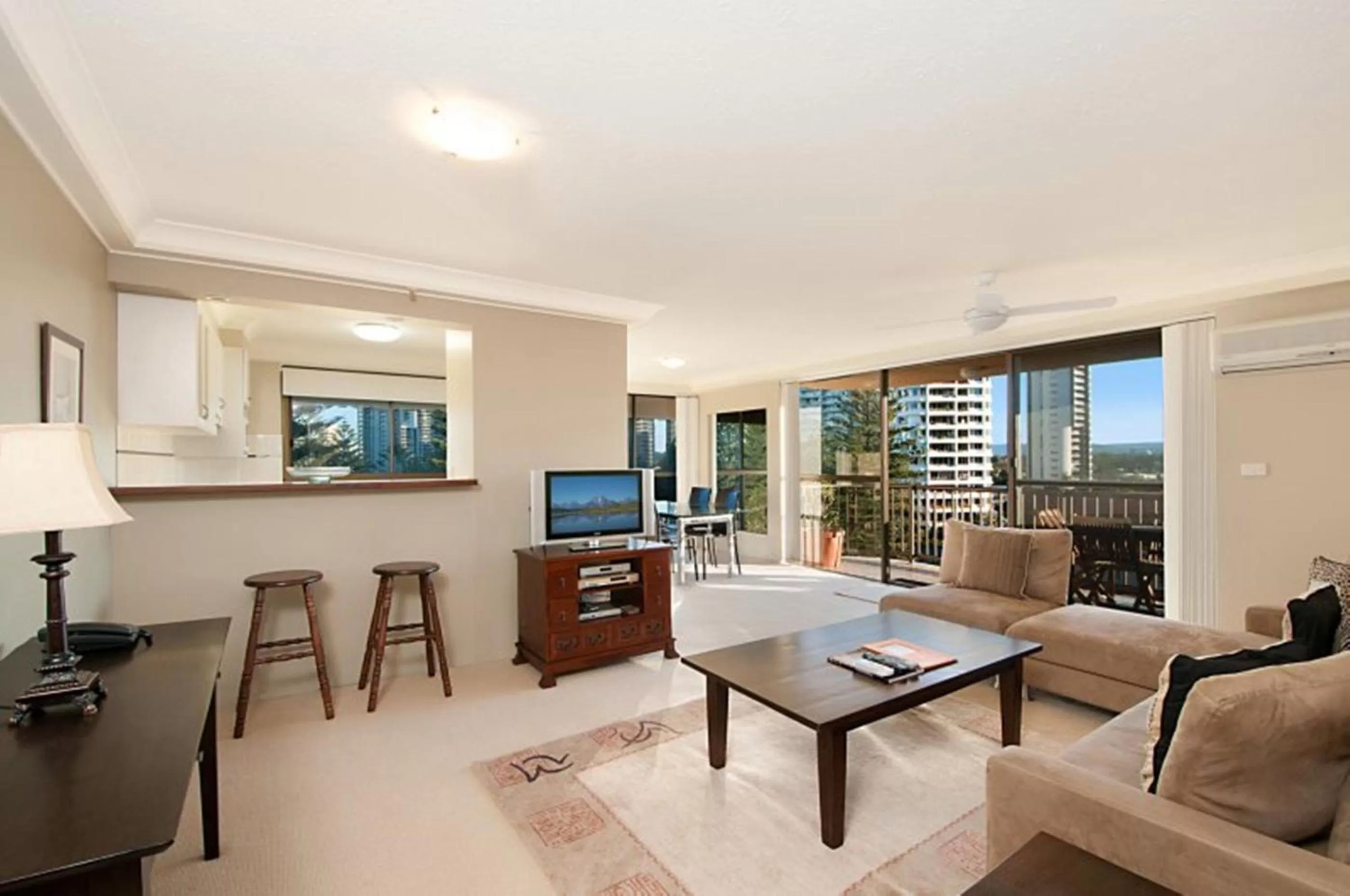 Living room in De Ville Apartments