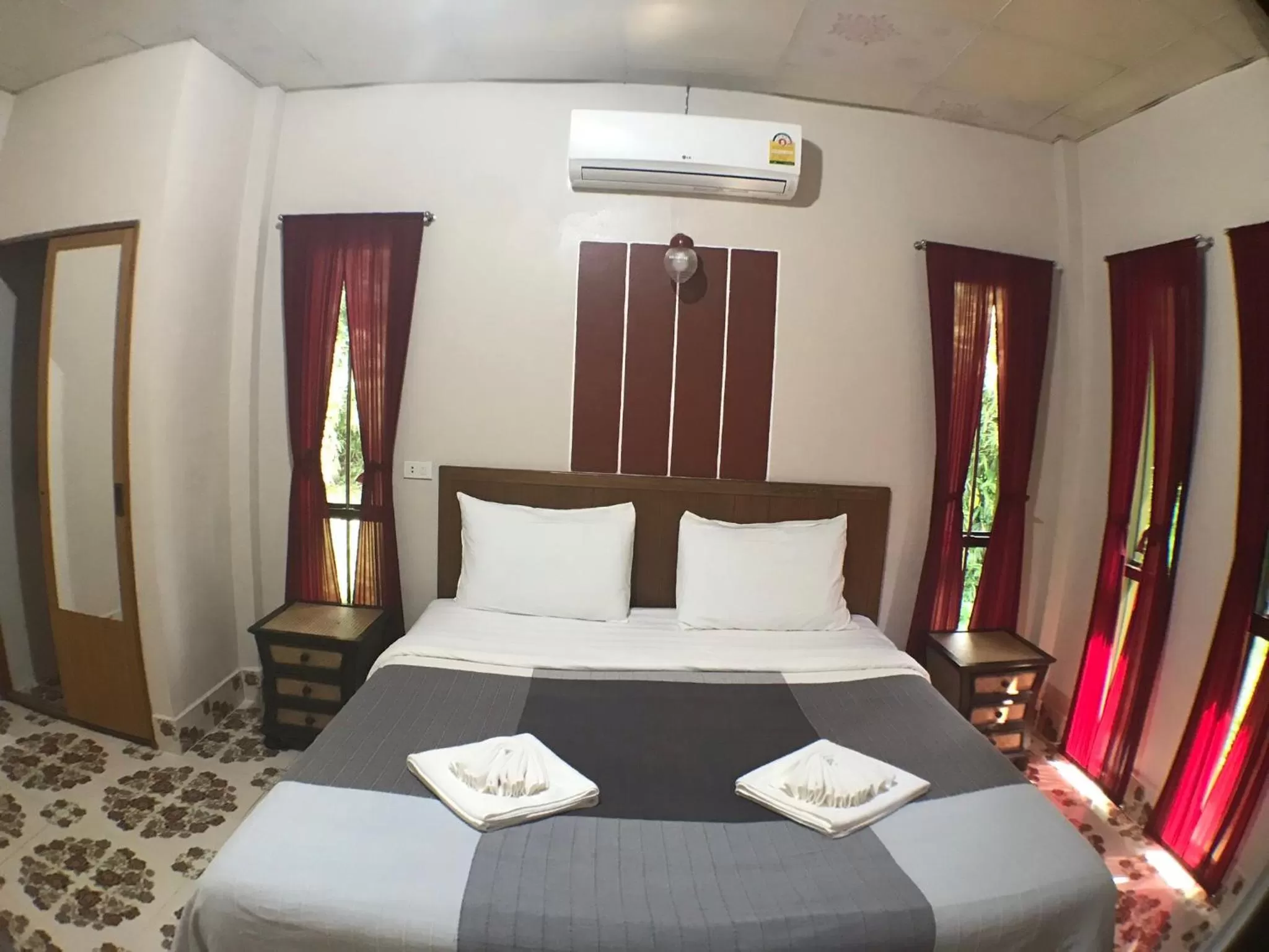 Decorative detail, Bed in Fine Times Resort