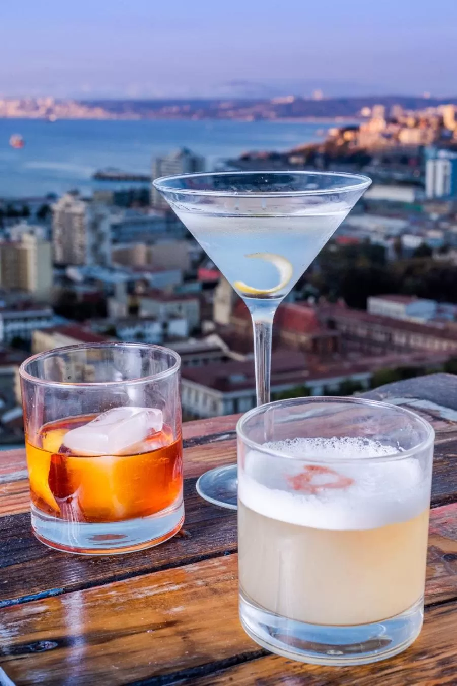 Food and drinks in Hotel Winebox Valparaiso