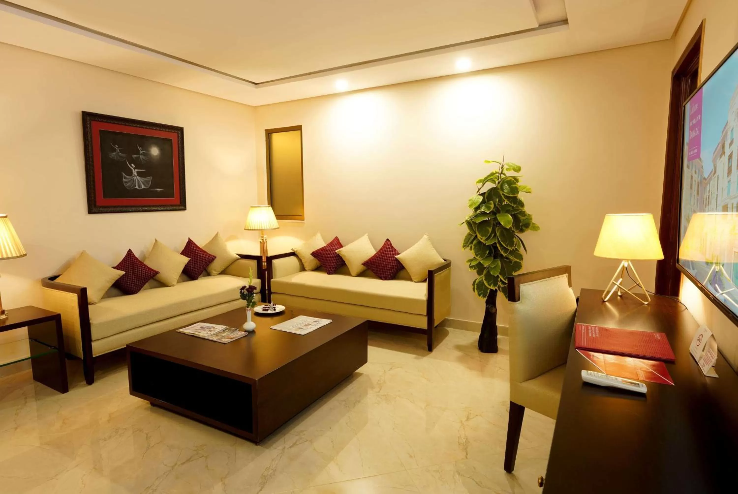 Living room in Ramada by Wyndham Lahore Gulberg II