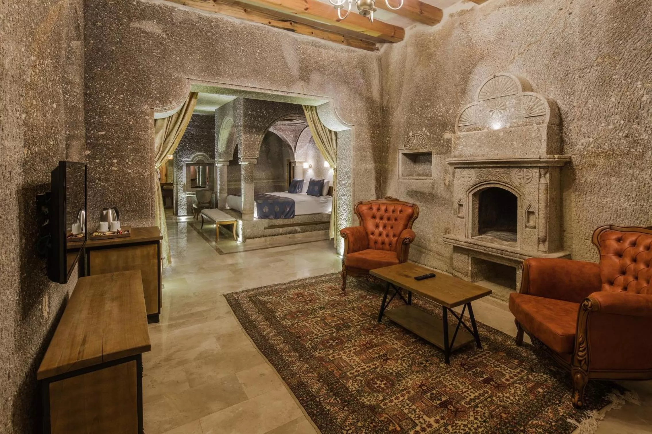 Living room in Lunar Cappadocia Hotel