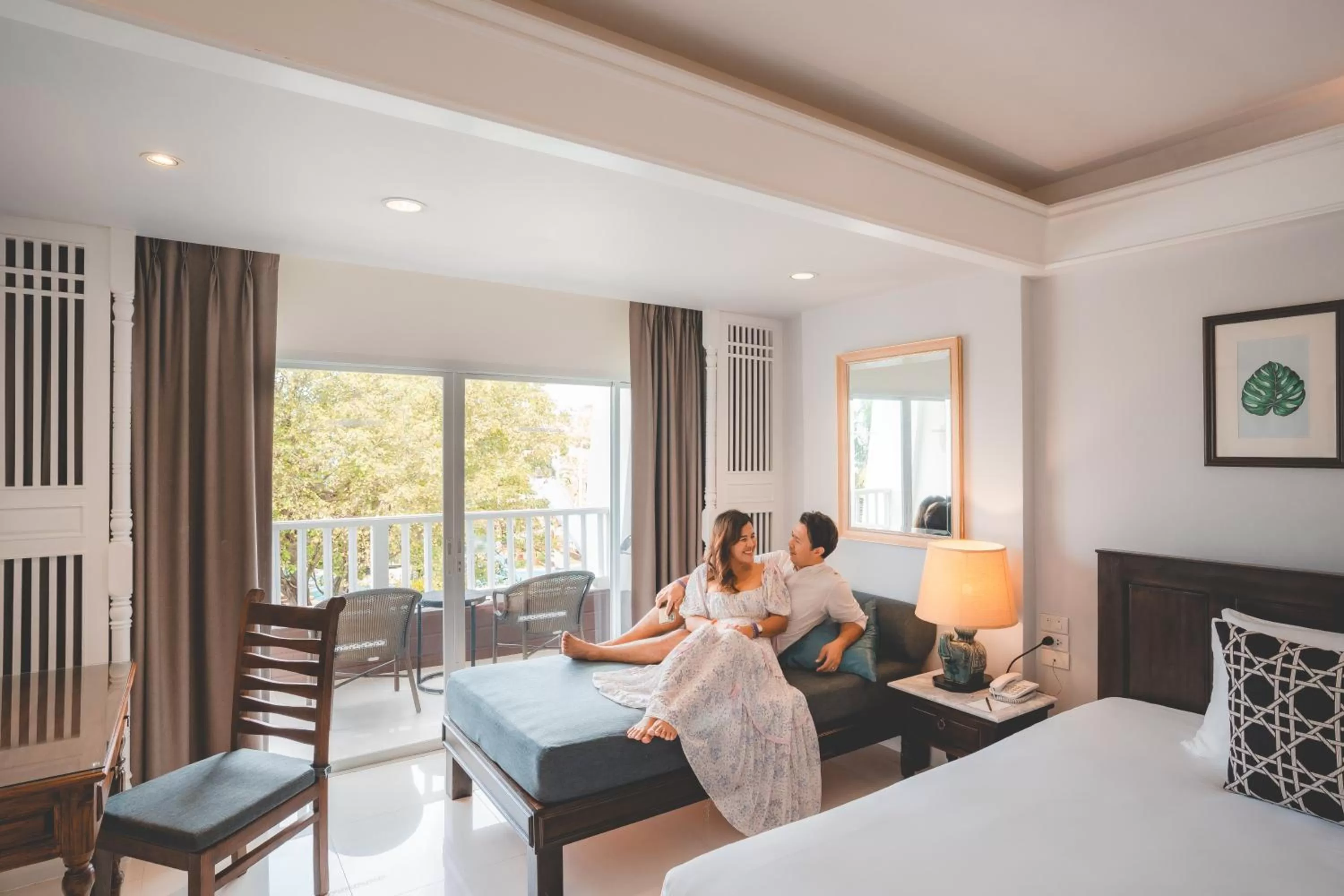 Seating area in Thavorn Palm Beach Resort Phuket