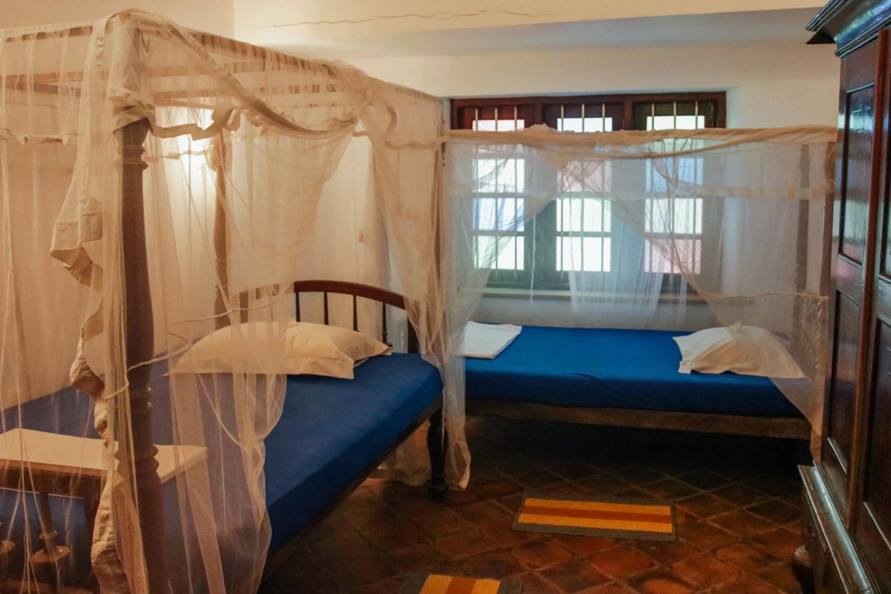 Bed in Galawatta Beach Resort