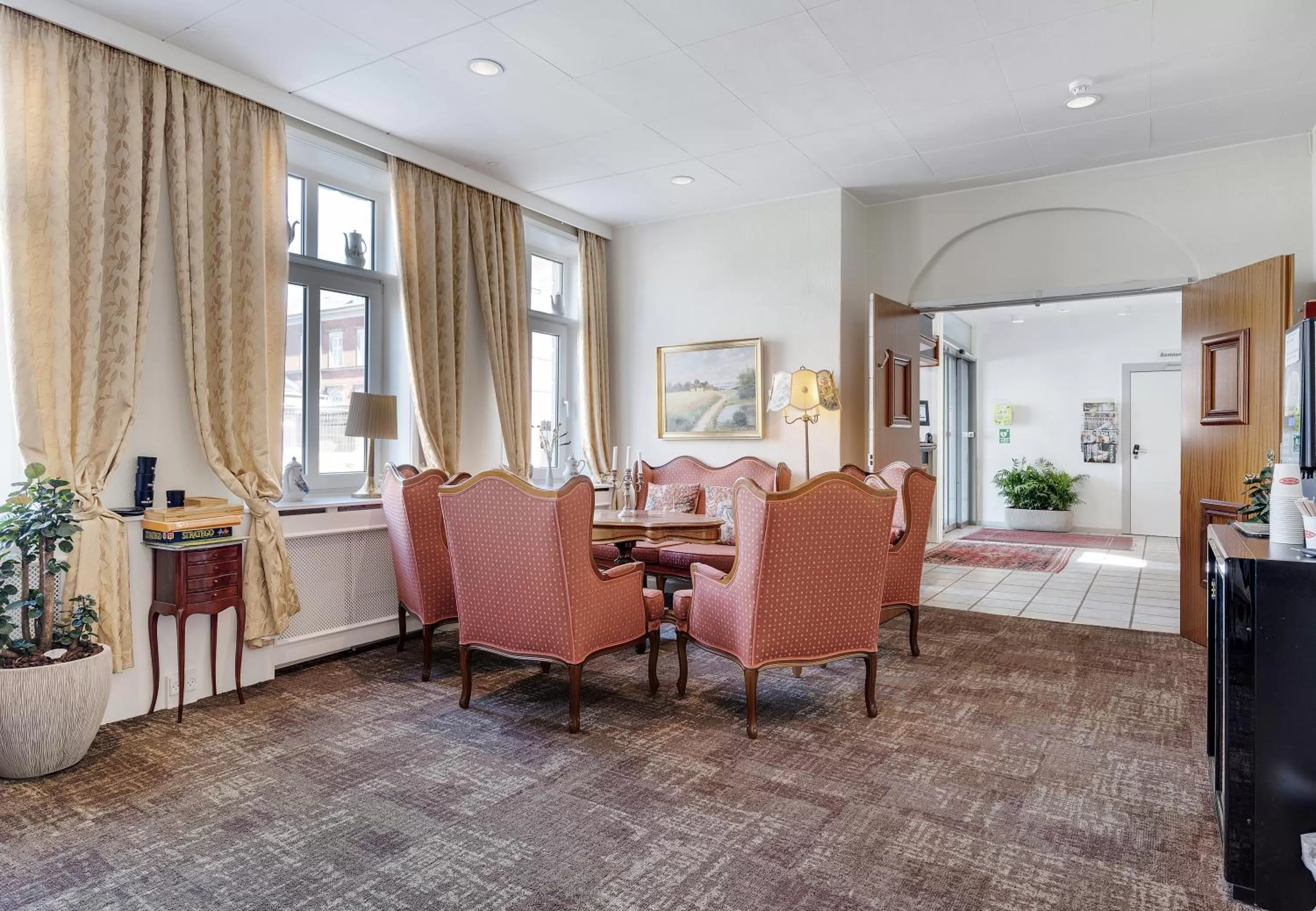 Living room in Hotel Postgaarden