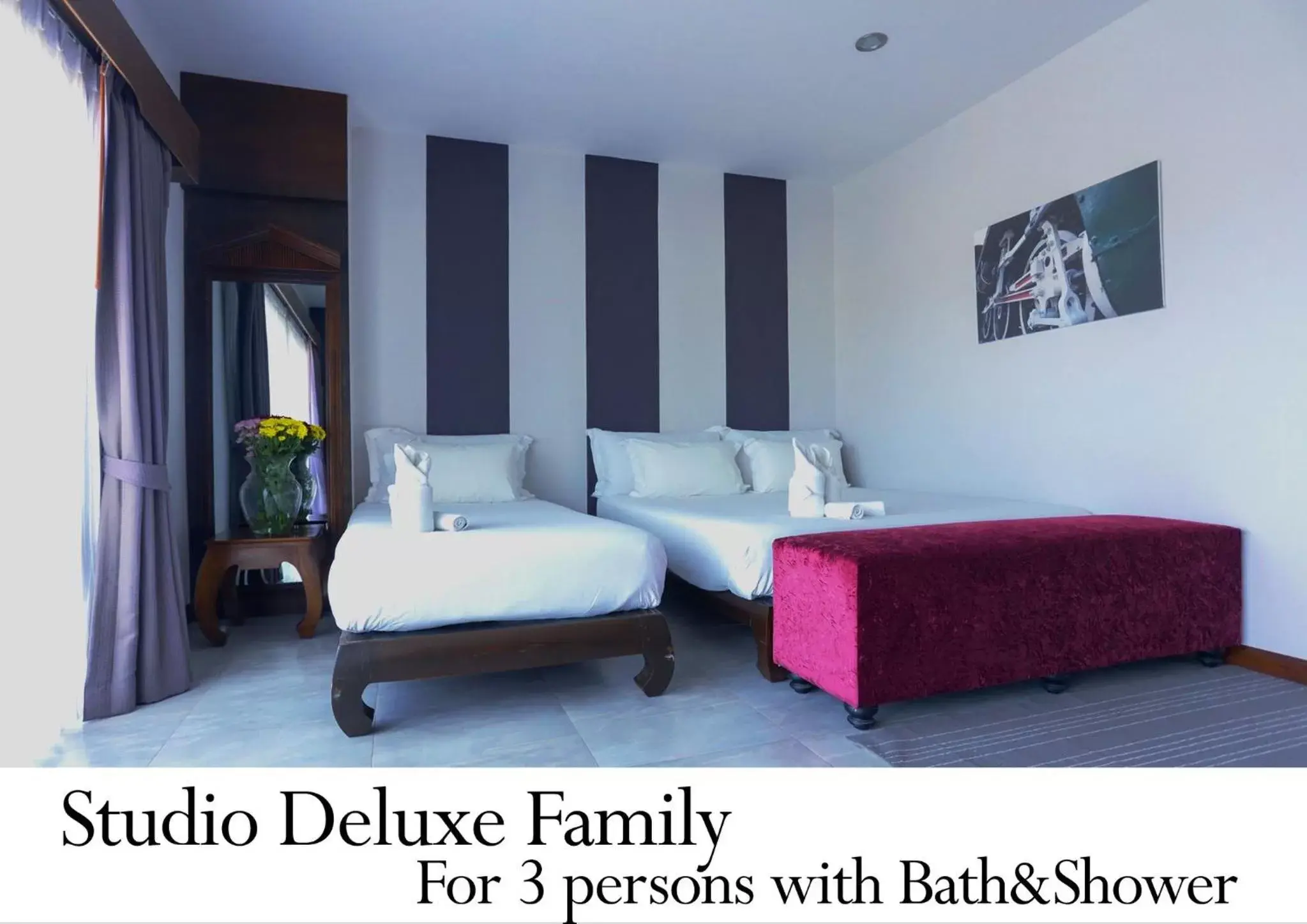 Deluxe Studio Triple Room in The Bridge Residence Hotel Deluxe Studio Triple Room in The Bridge Residence Hotel