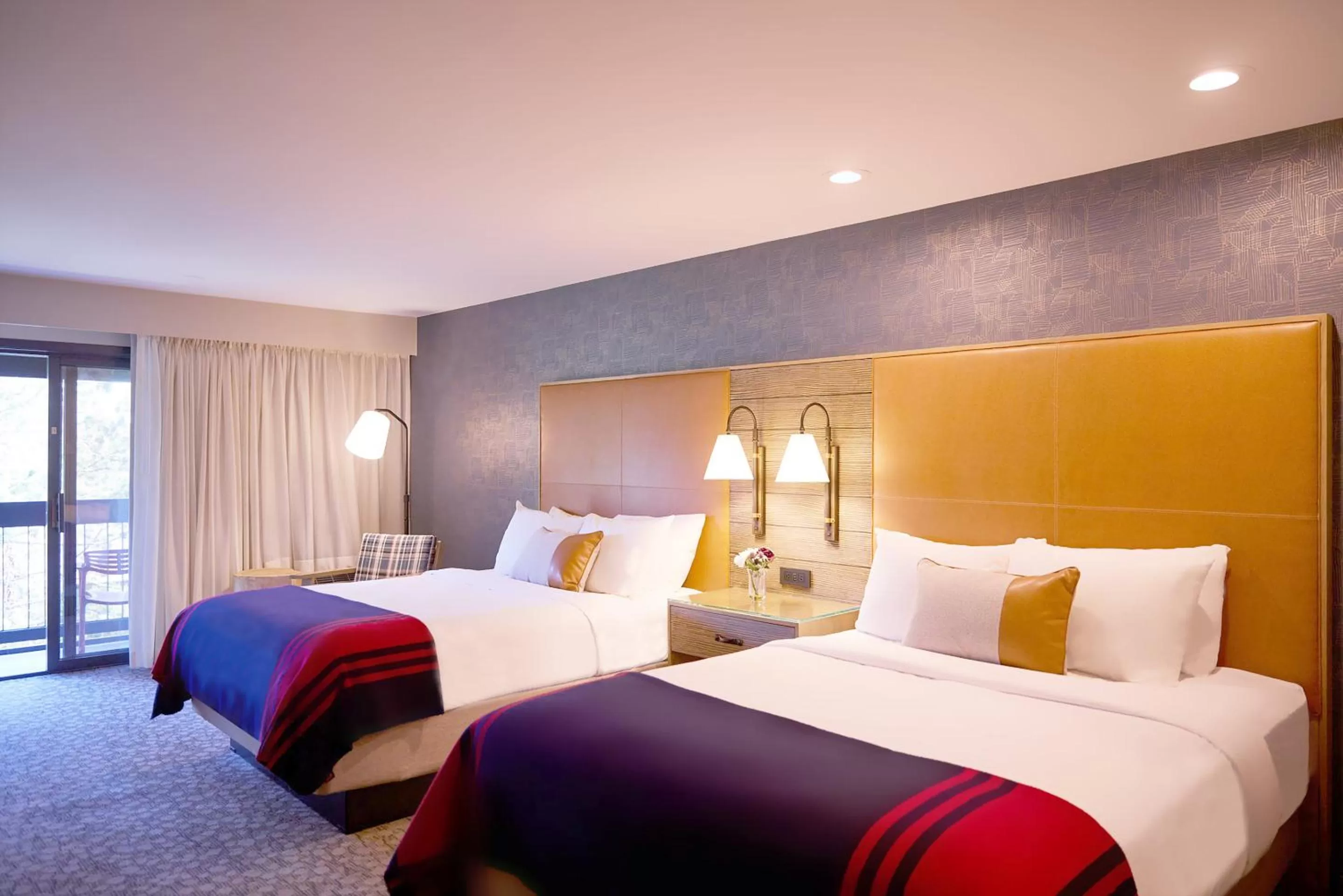 Bed in Riverhouse Lodge