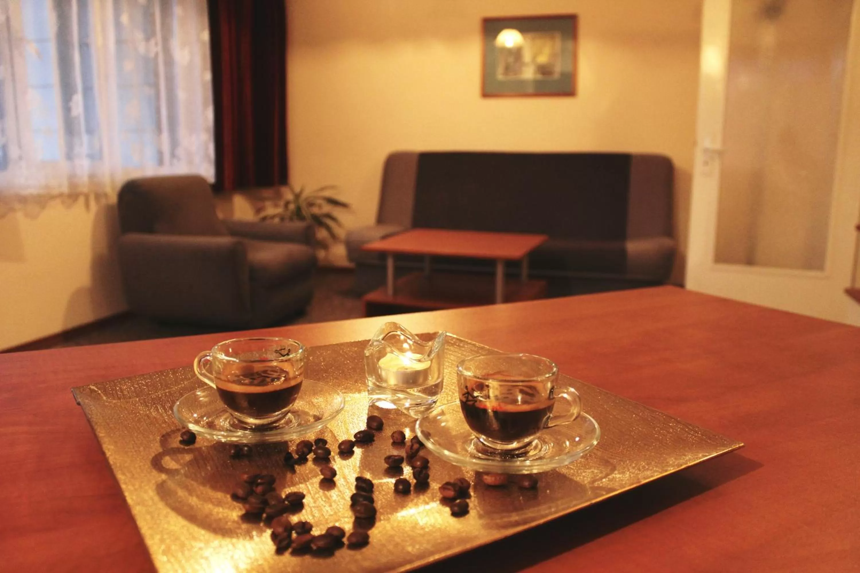 Drinks, Seating Area in Hotel of Bulgarian Academy of Sciences