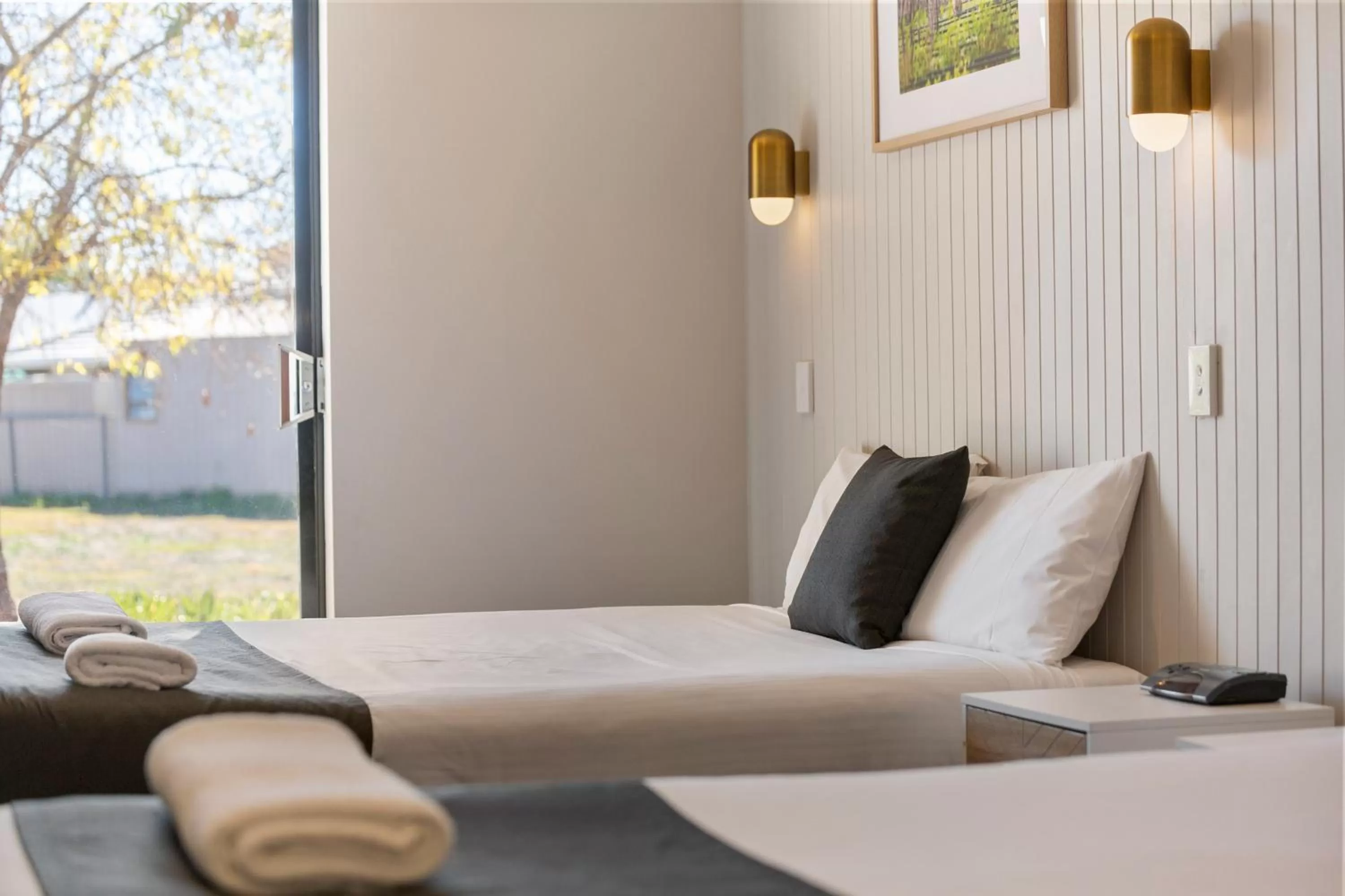 Bed in The Wine Vine Hotel