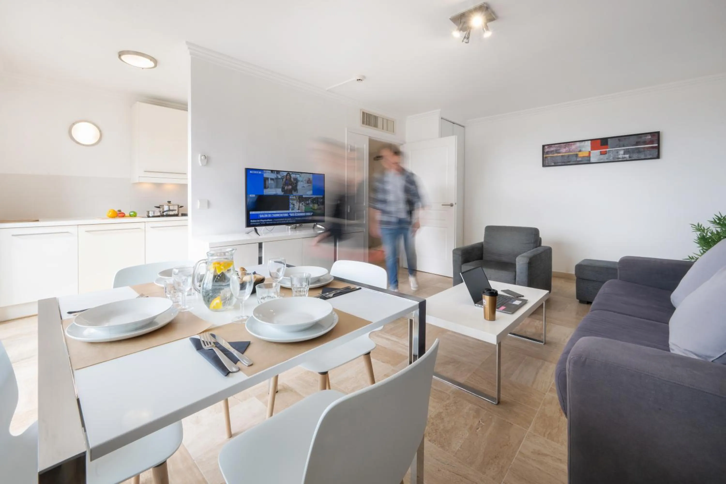 Living room in Nemea Appart Hotel Le Lido Cagnes sur Mer