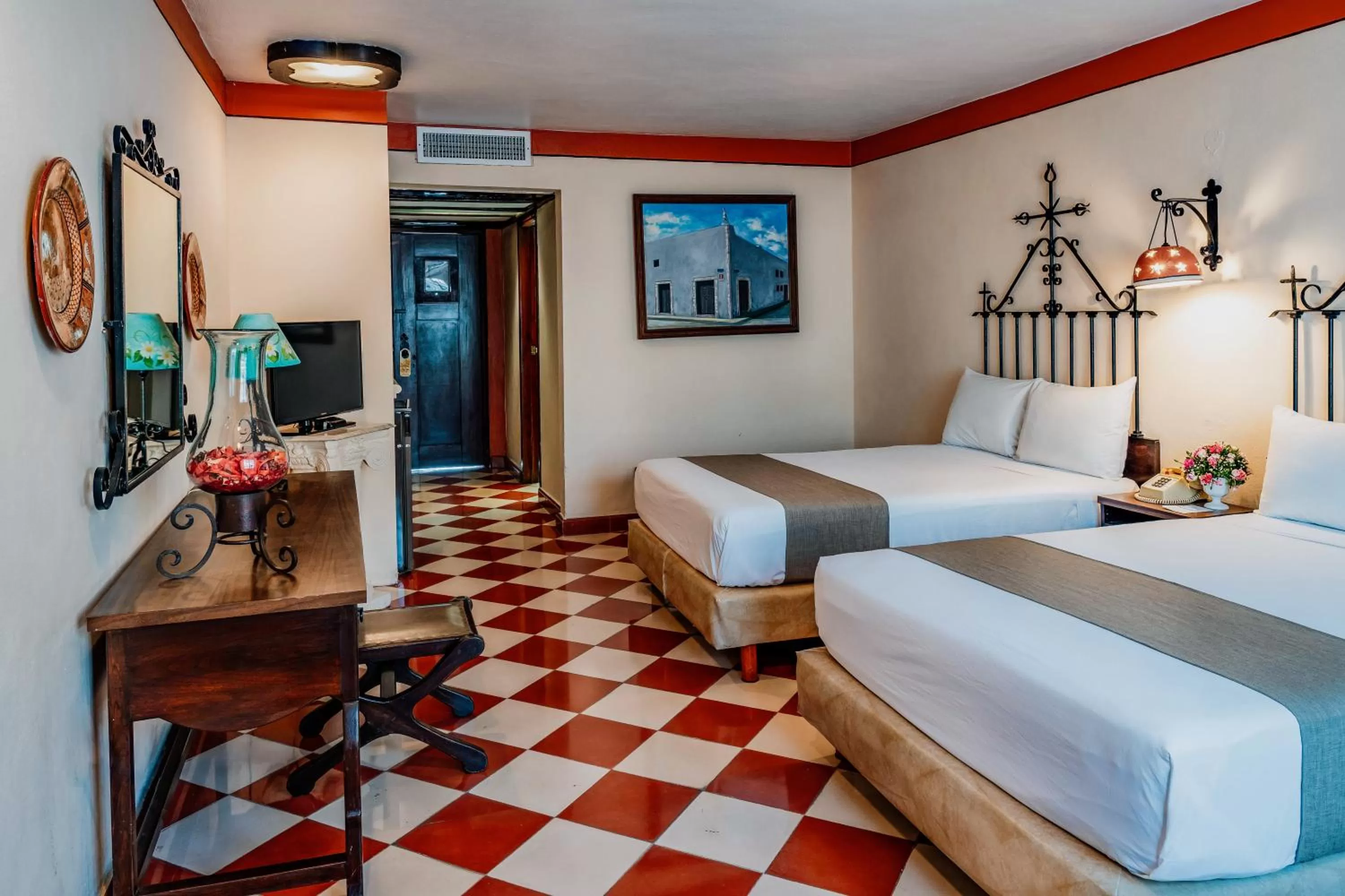 Bedroom, Bed in Casa del Balam Merida