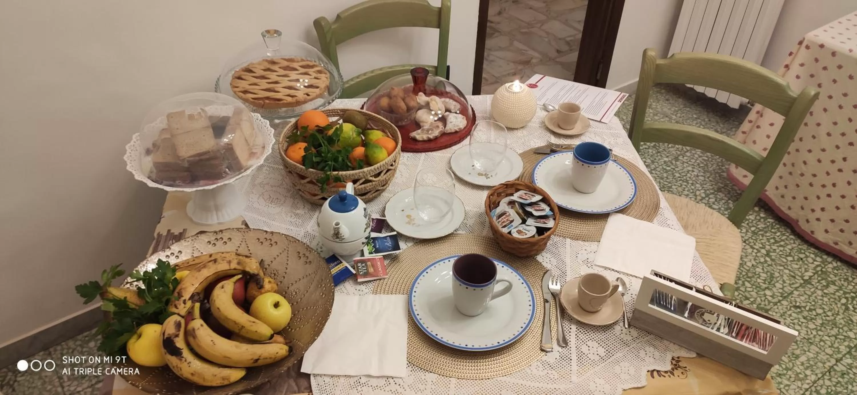 Buffet breakfast in B&B Palazzo Armini