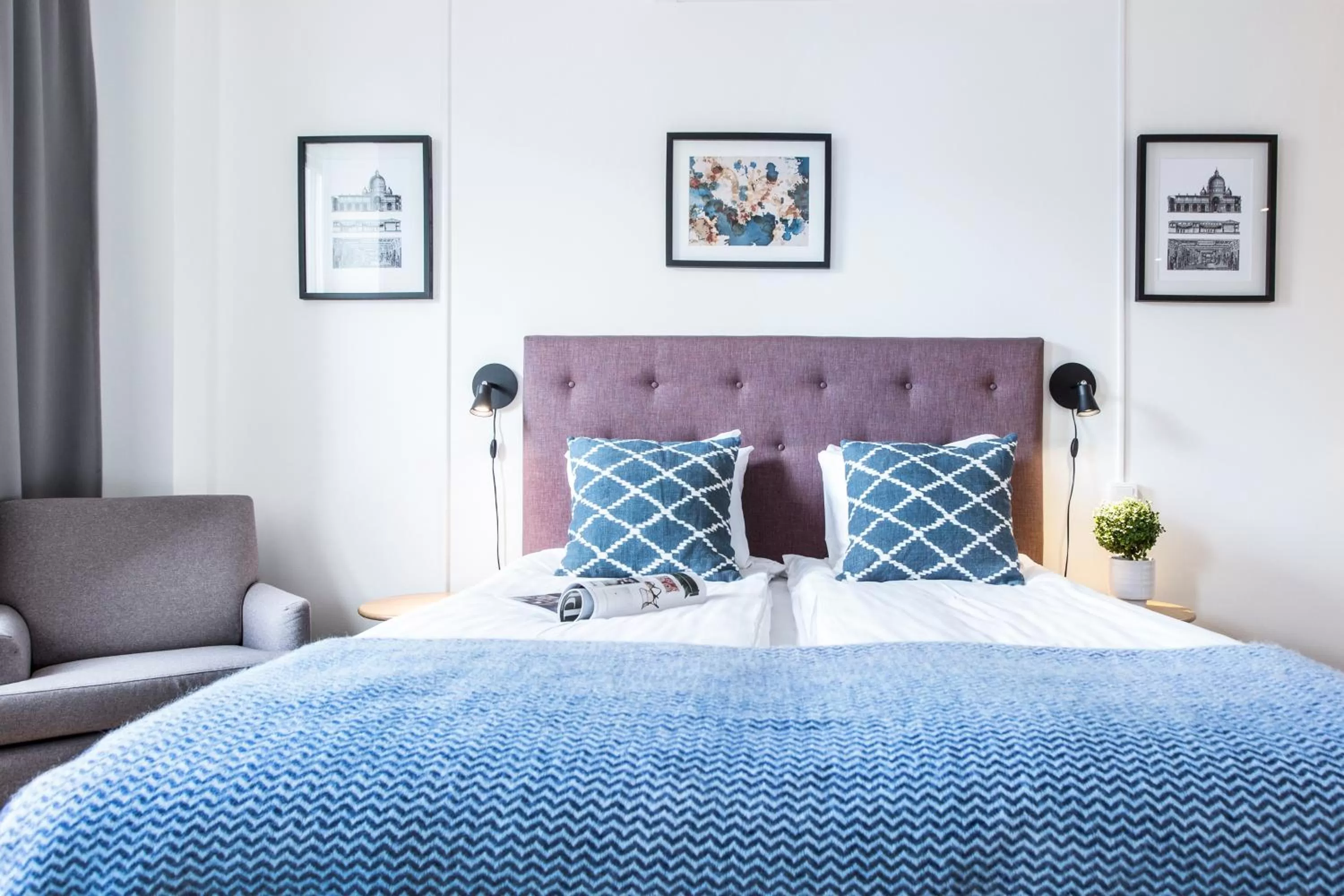 Bedroom, Bed in Biz Apartment Solna