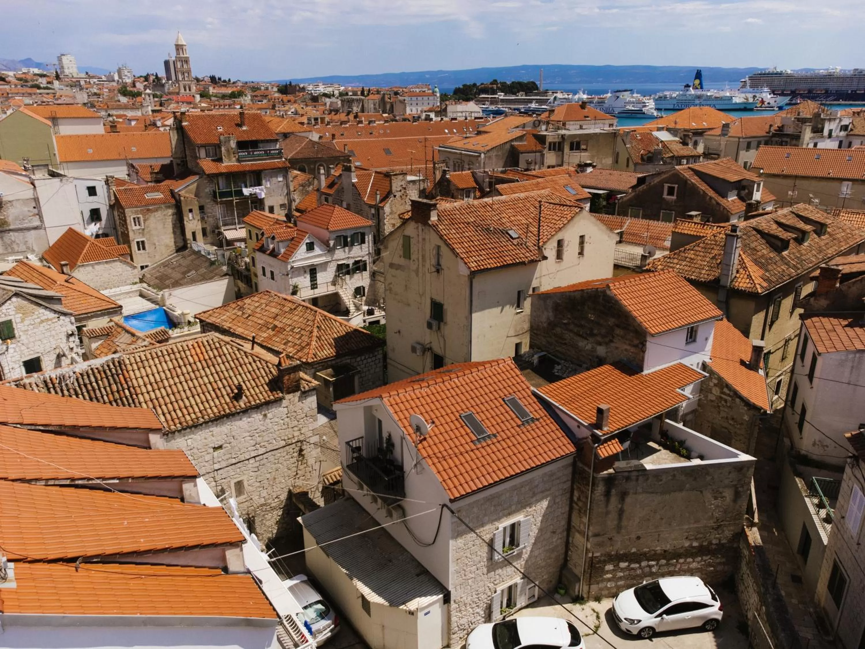 Bird's eye view in Heritage Rooms Split Olympic Dream