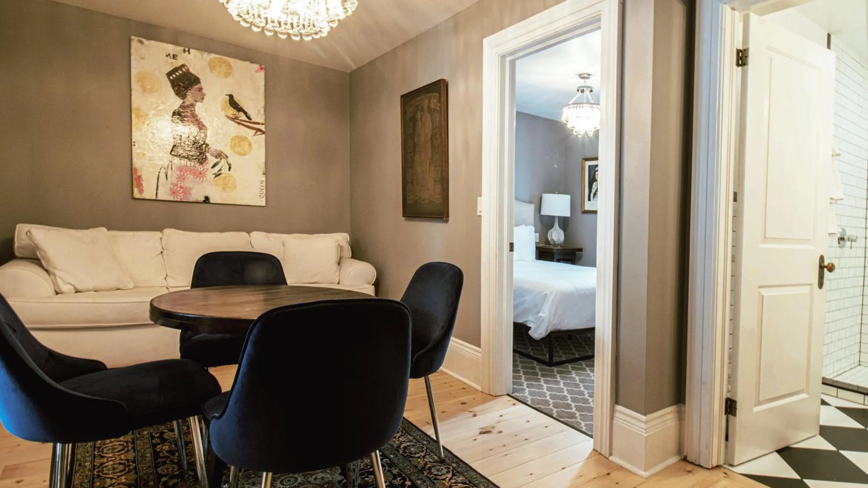 Seating area in Merrill House