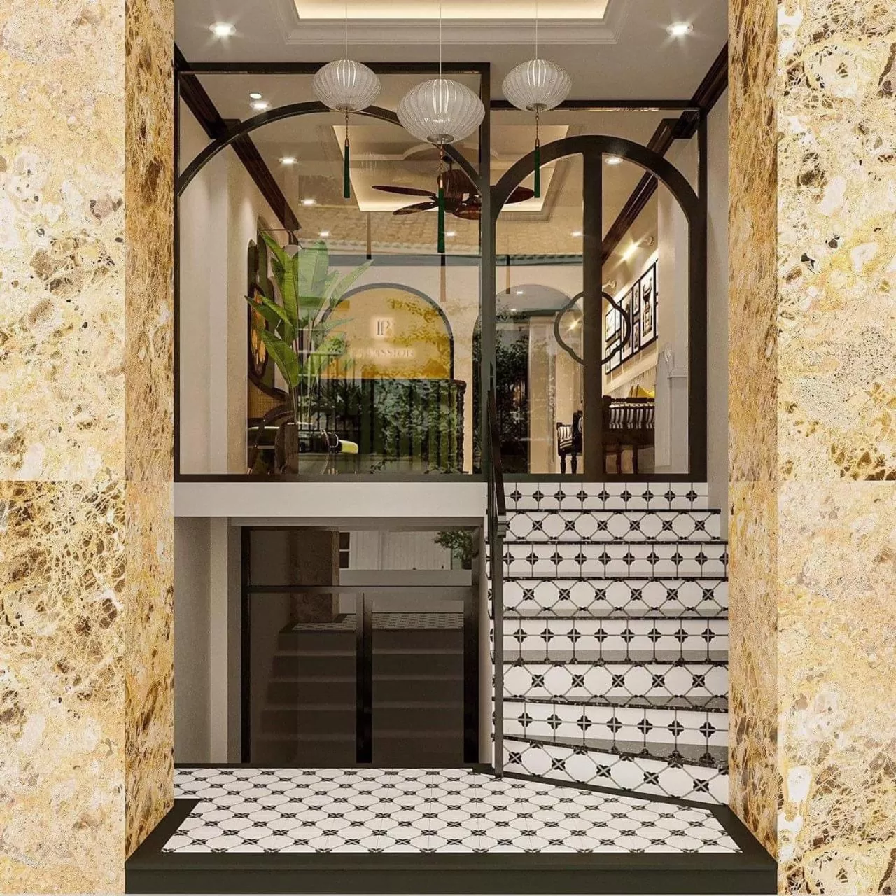 Lobby or reception in La Passion Hanoi Hotel & Apartment