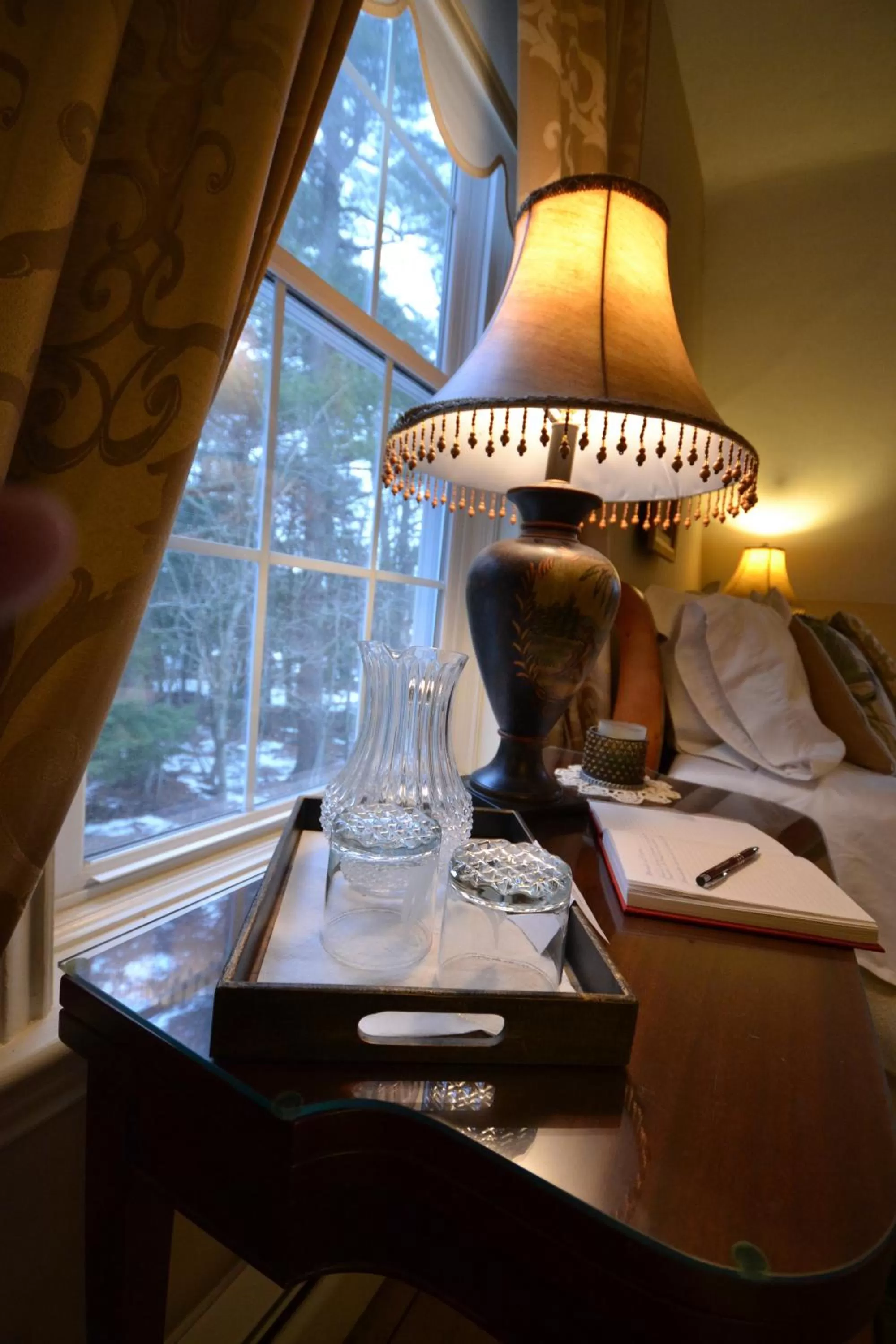 Decorative detail, Bed in Briarwood Bed & Breakfast