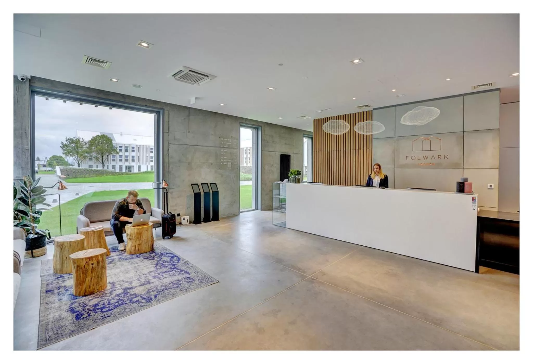 Lobby or reception in Folwark Łochów