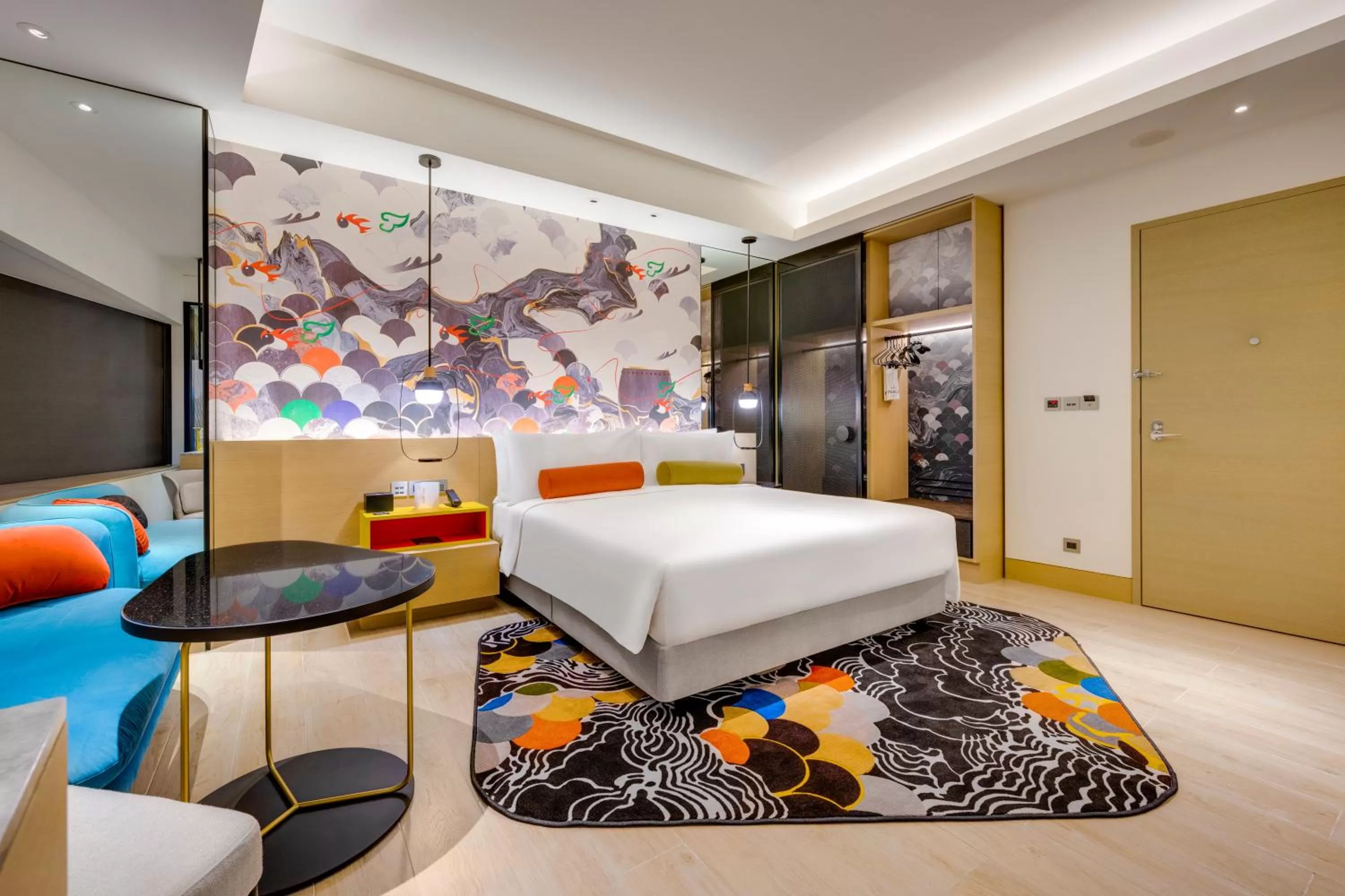 Photo of the whole room, Bed in Hotel Indigo Taipei North by IHG