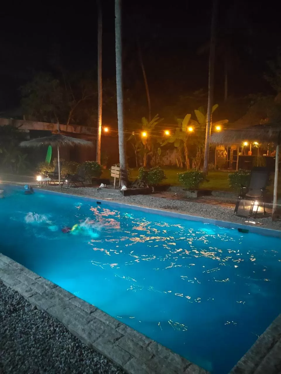 Night, Swimming Pool in Satta Beach Residence