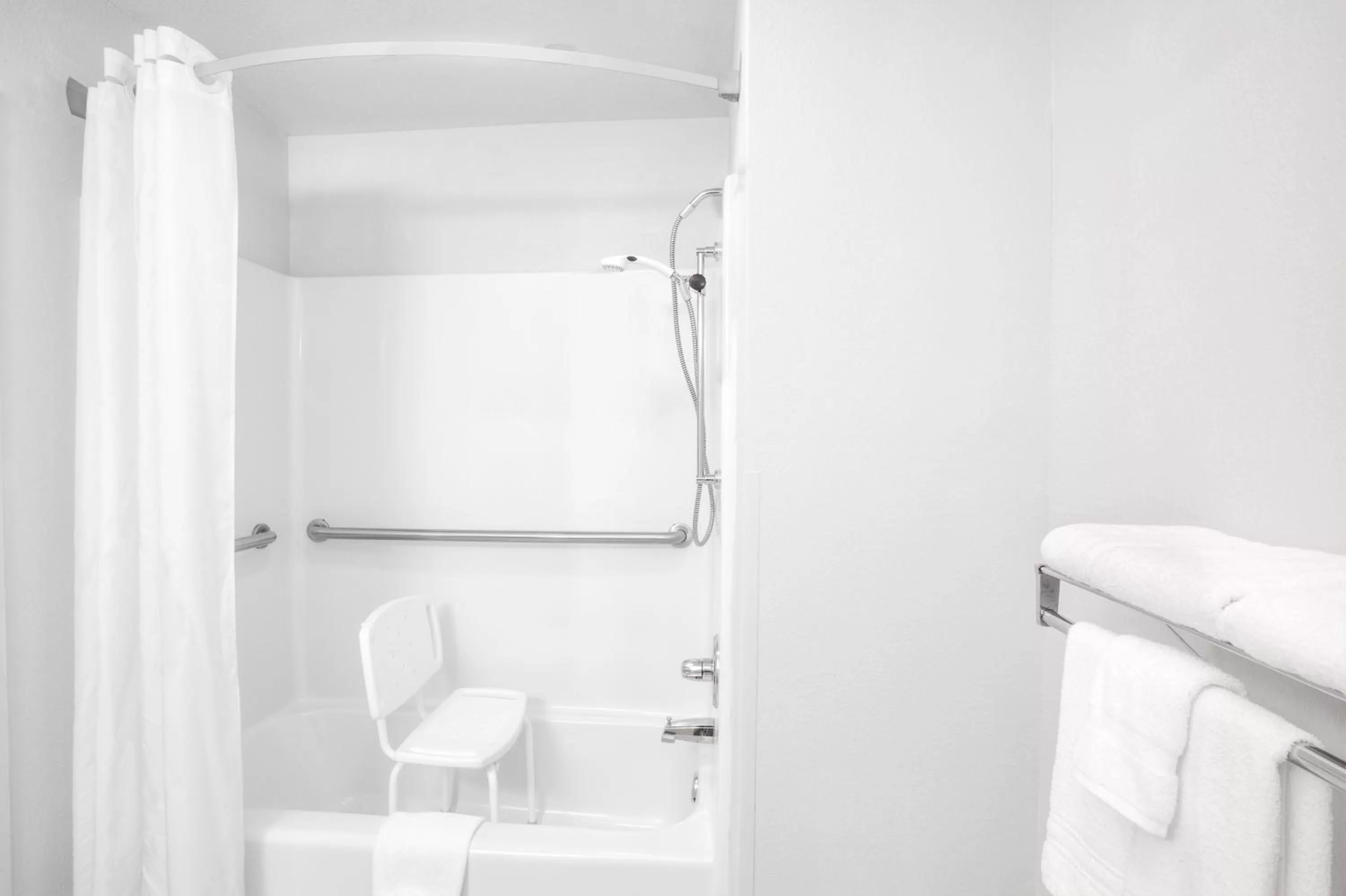 Bathroom in Super 8 by Wyndham Gas City Marion Area