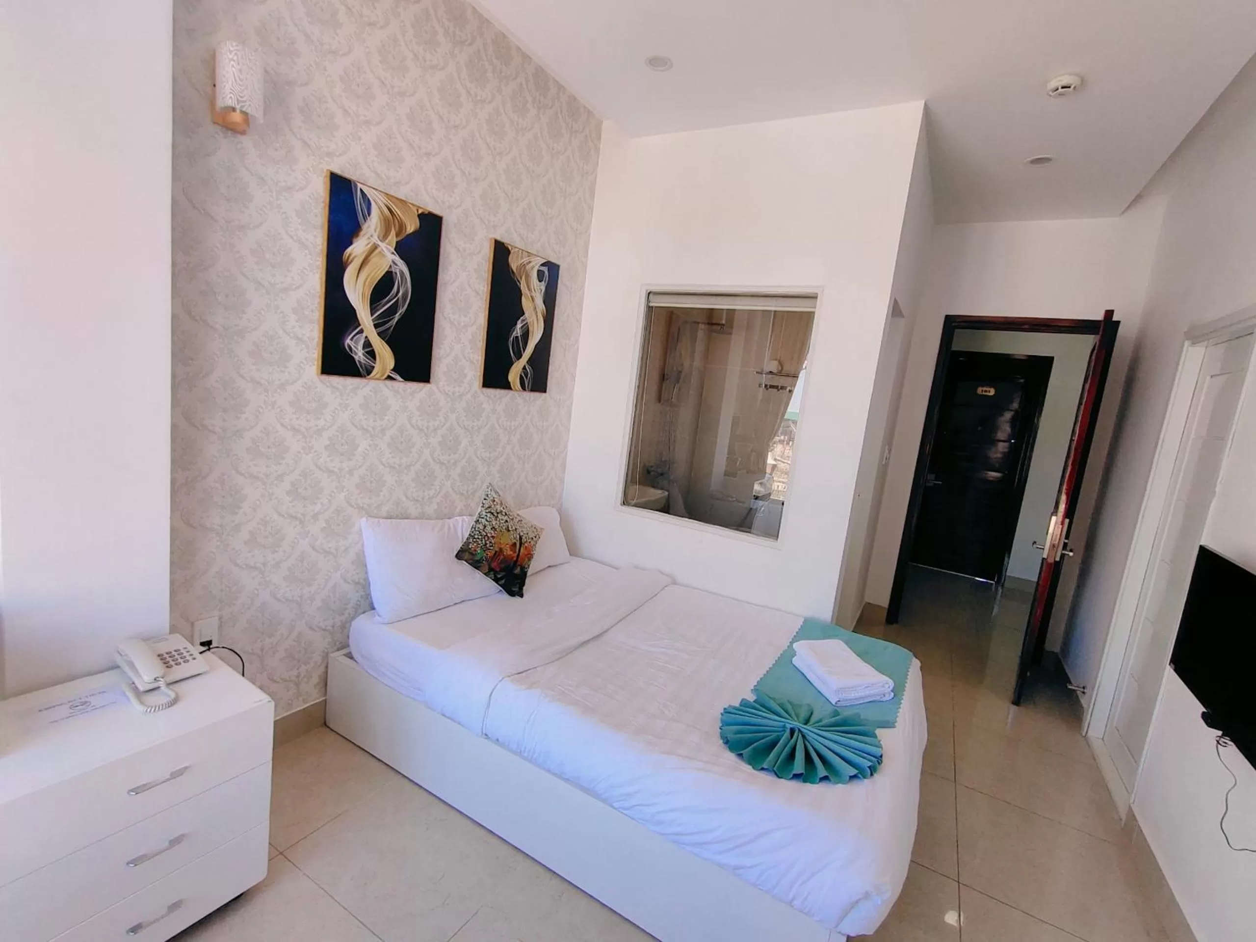 Bed in Ngàn Phố Studio & Love Hotel