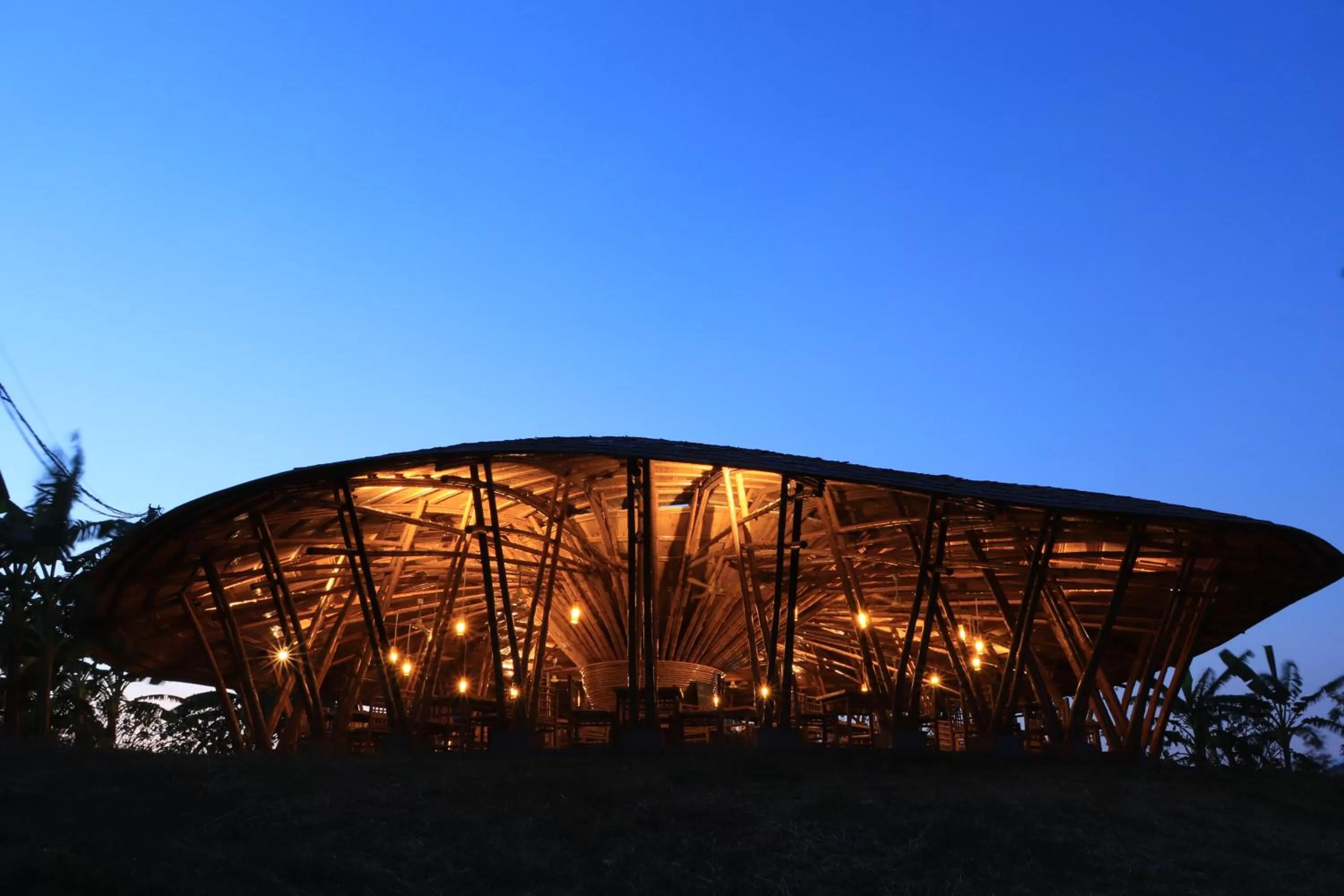 Dining area in Hanchey Bamboo Resort