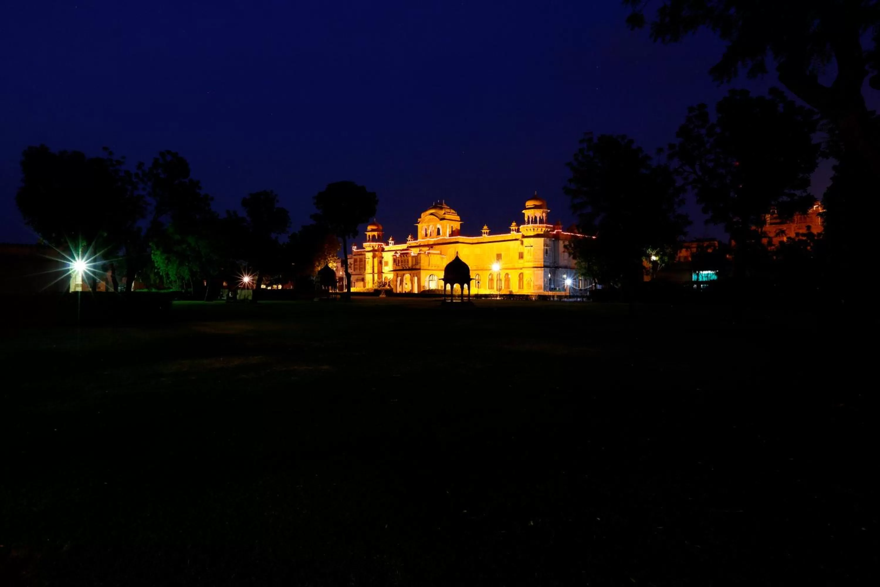 Garden in The Lallgarh Palace - A Heritage Hotel