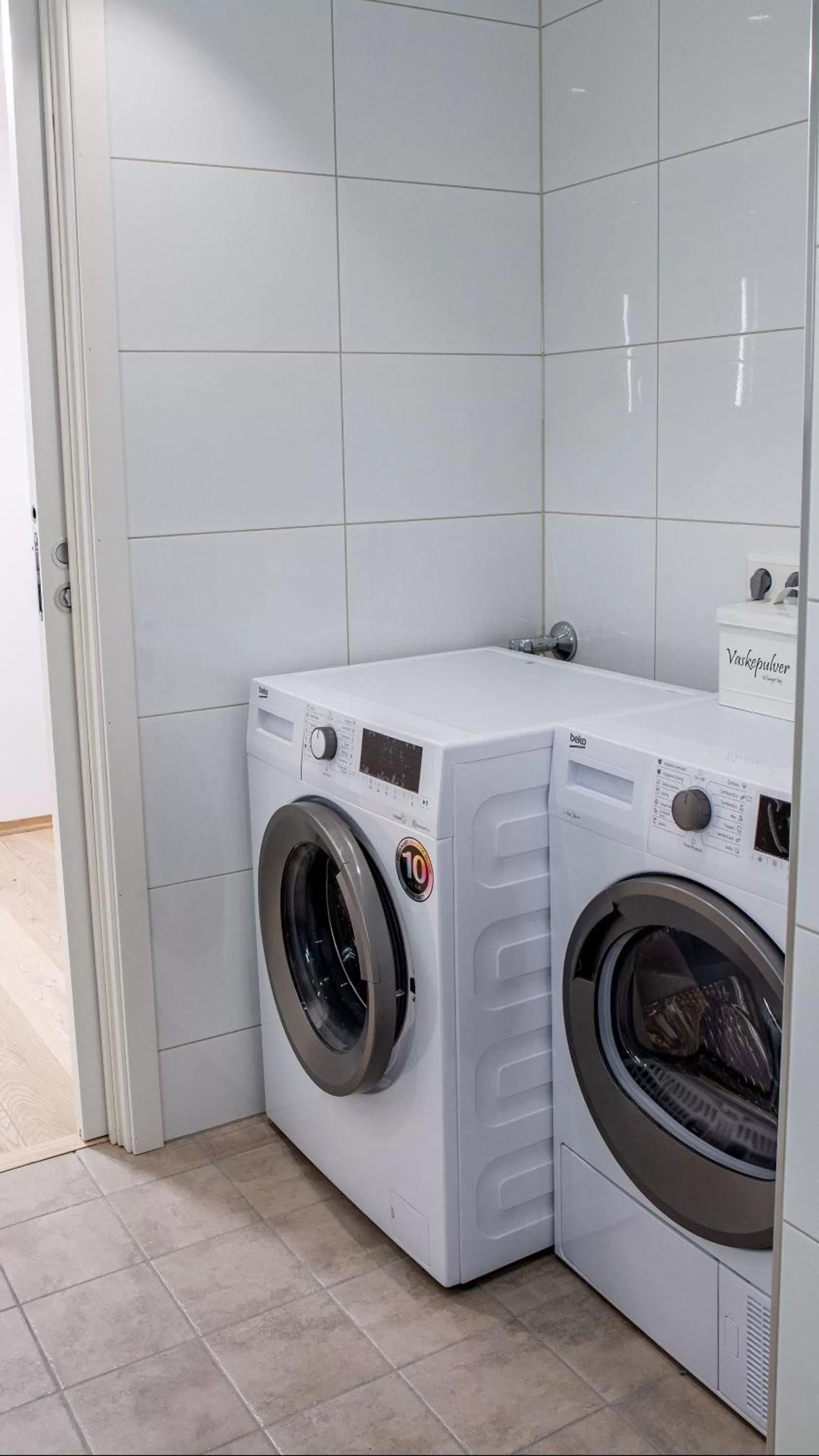 washing machine in Nordis Apartments