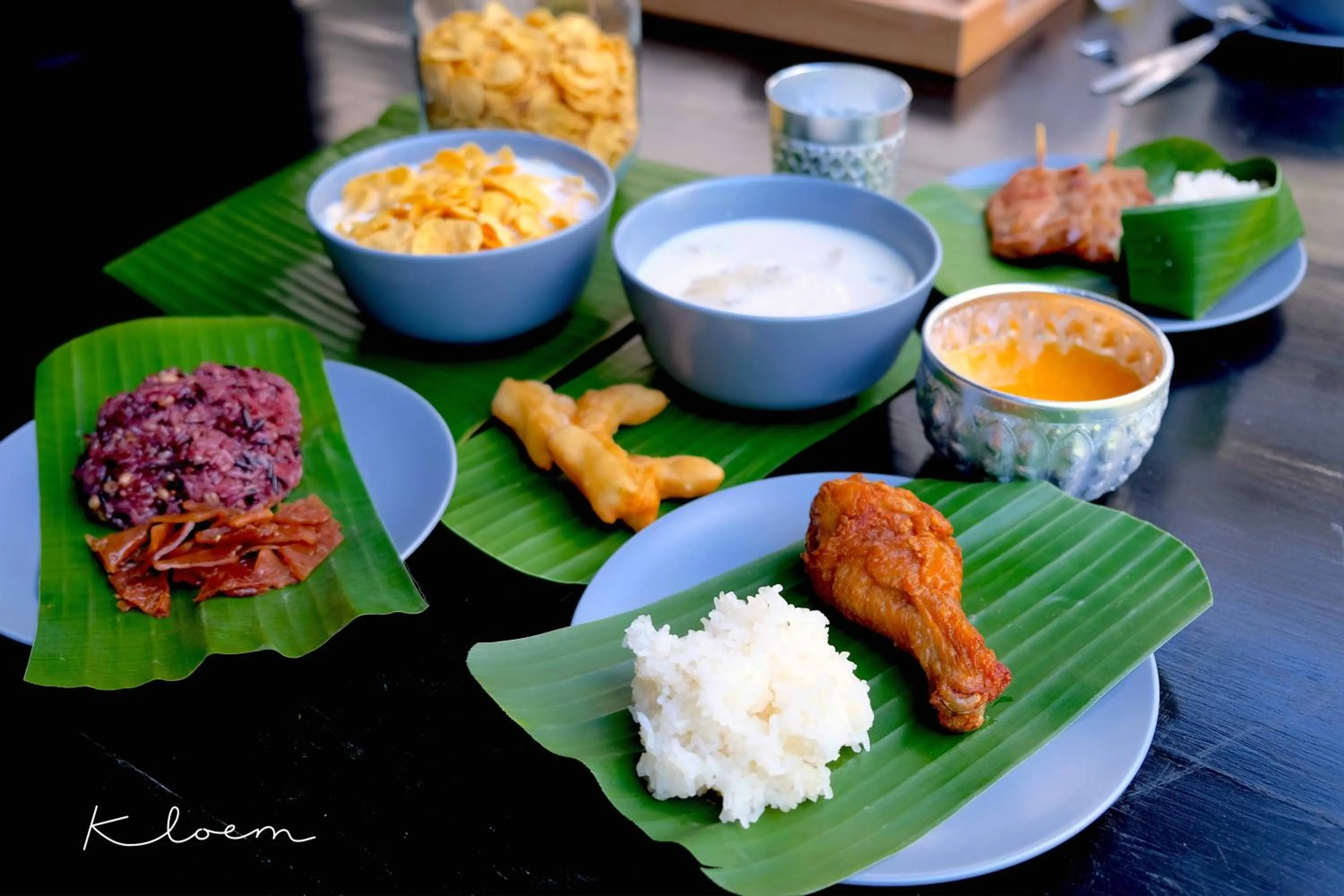 Food close-up in Kloem Hostel