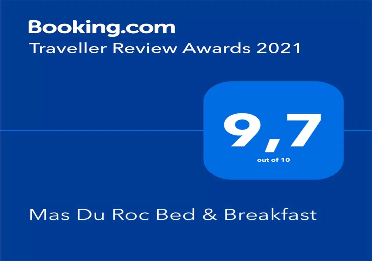 Certificate/Award in Mas Du Roc Bed & Breakfast