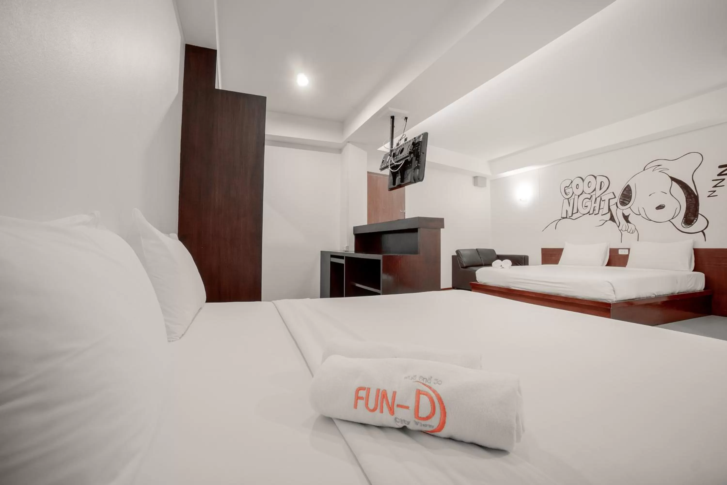 Bedroom, Bed in Fun-D City View SHA Plus