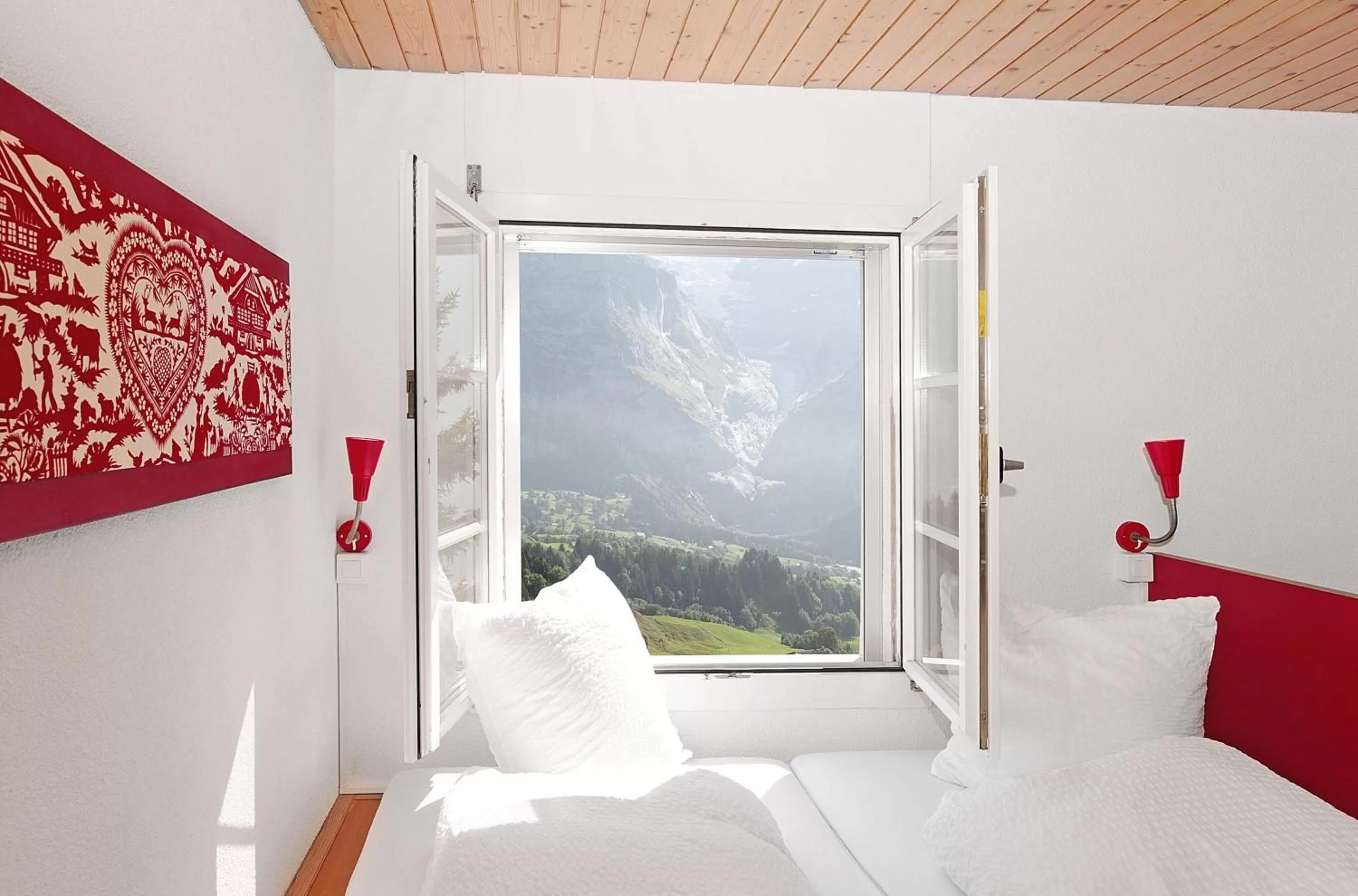 Bed in Alpinhotel Bort