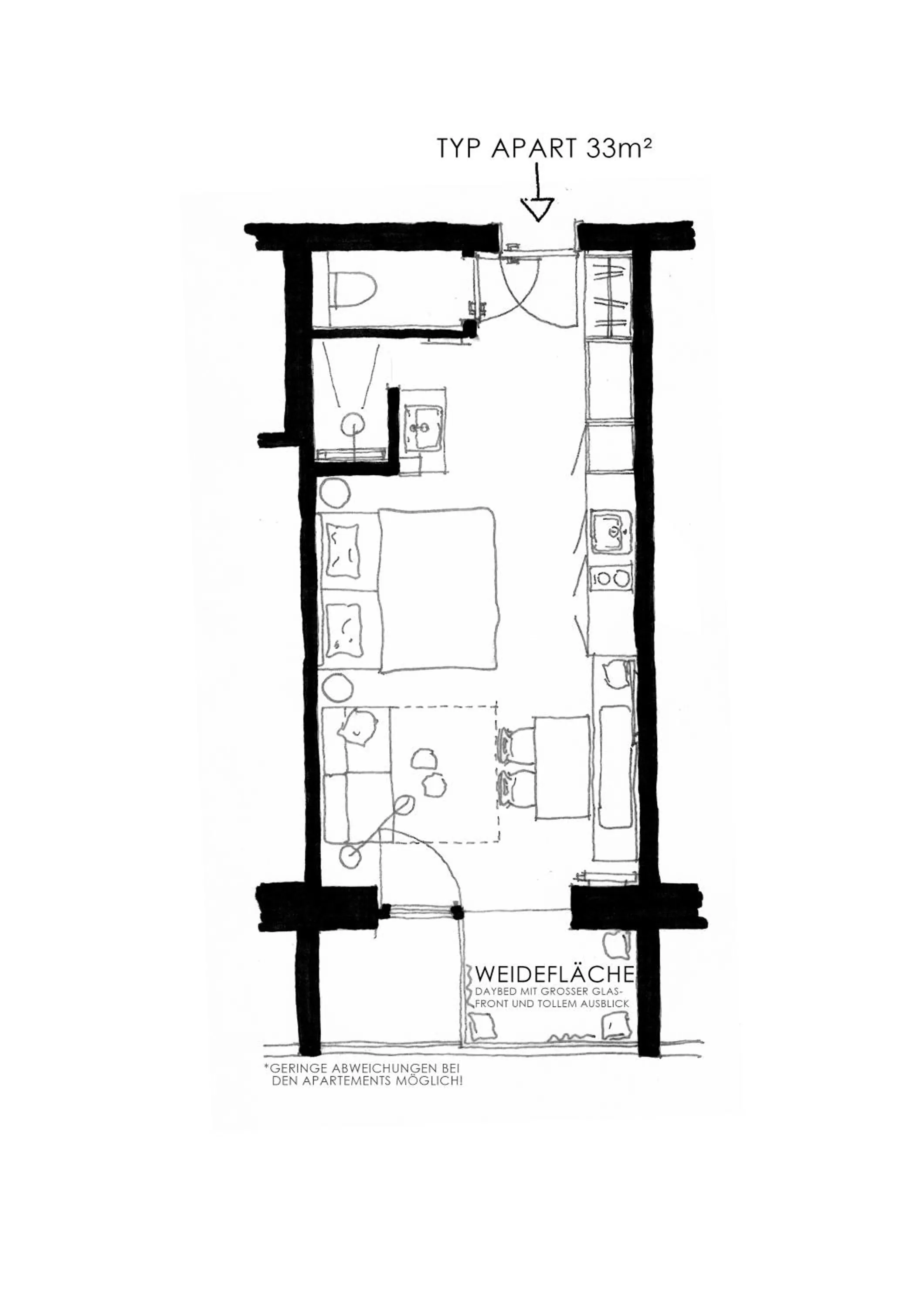 Floor Plan in Apart & Suiten Hotel WEIDEN