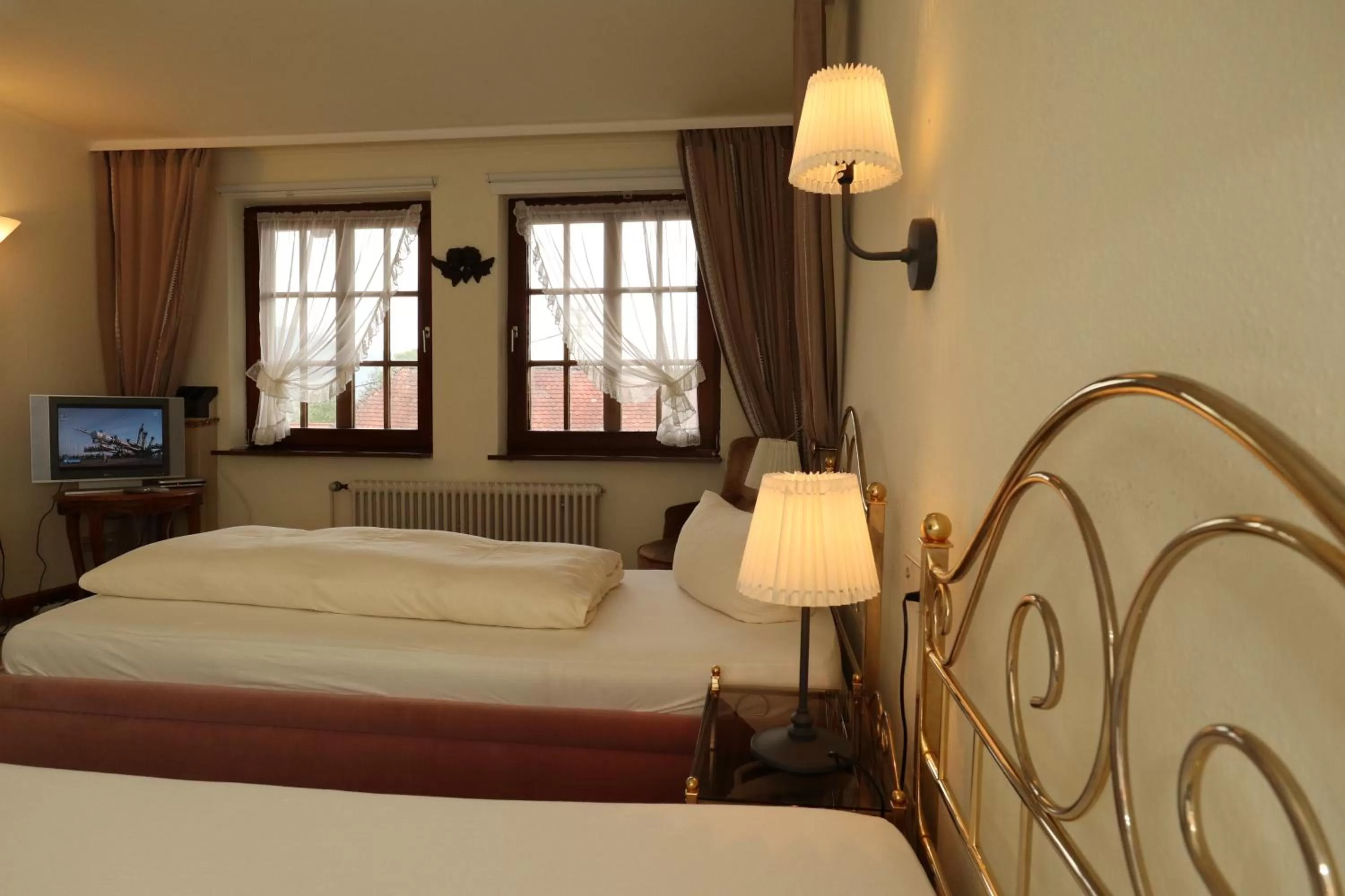 Bed in Schwarzwaldhotel Stollen