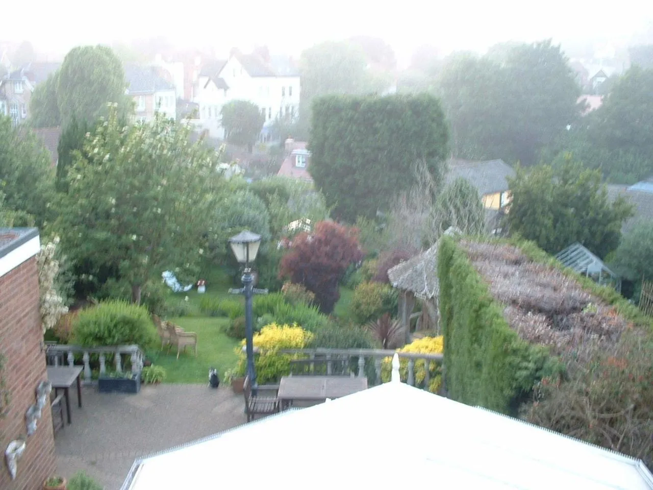 Garden view in Tower House 1066