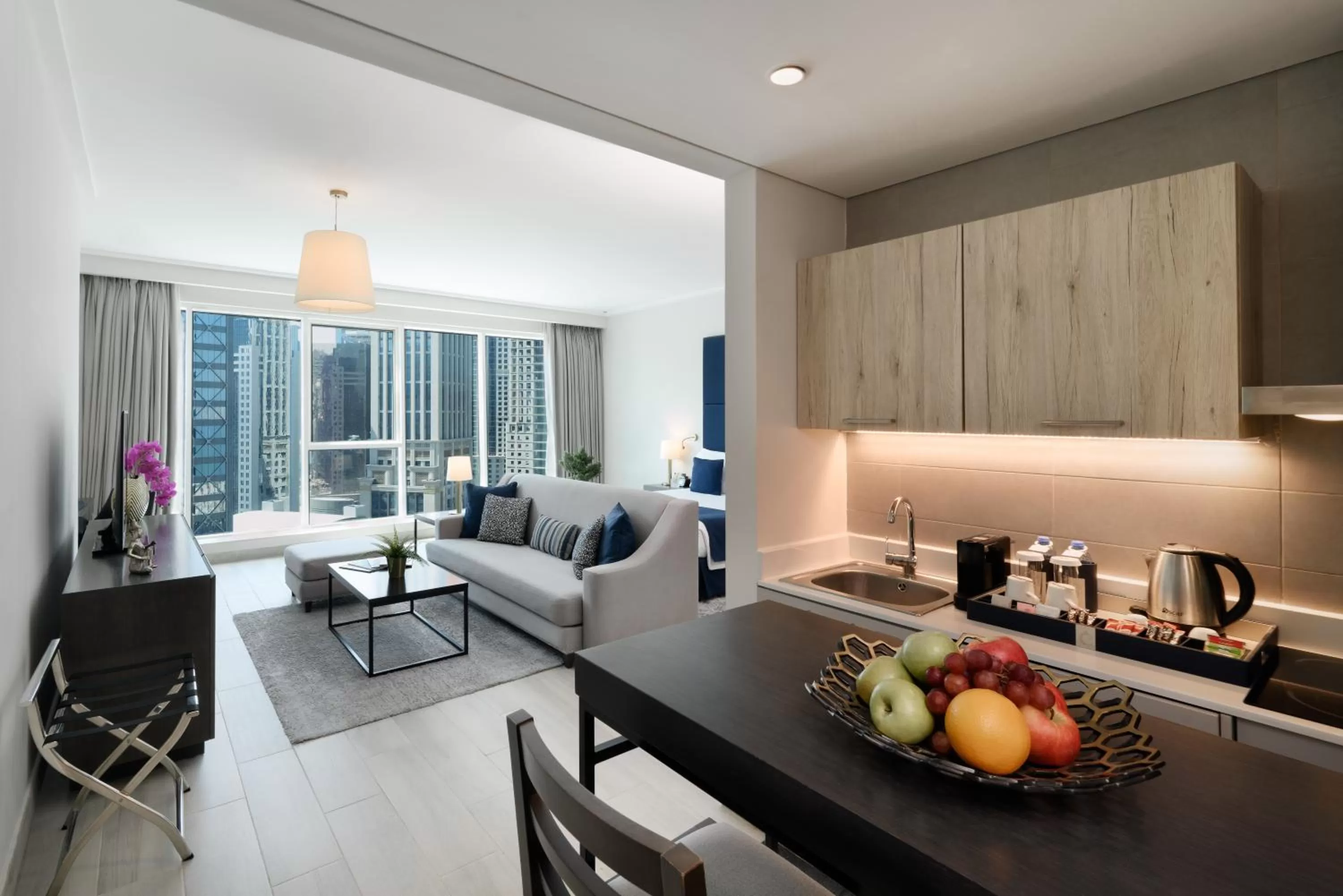 Kitchen or kitchenette in Centara West Bay Hotel & Residences Doha