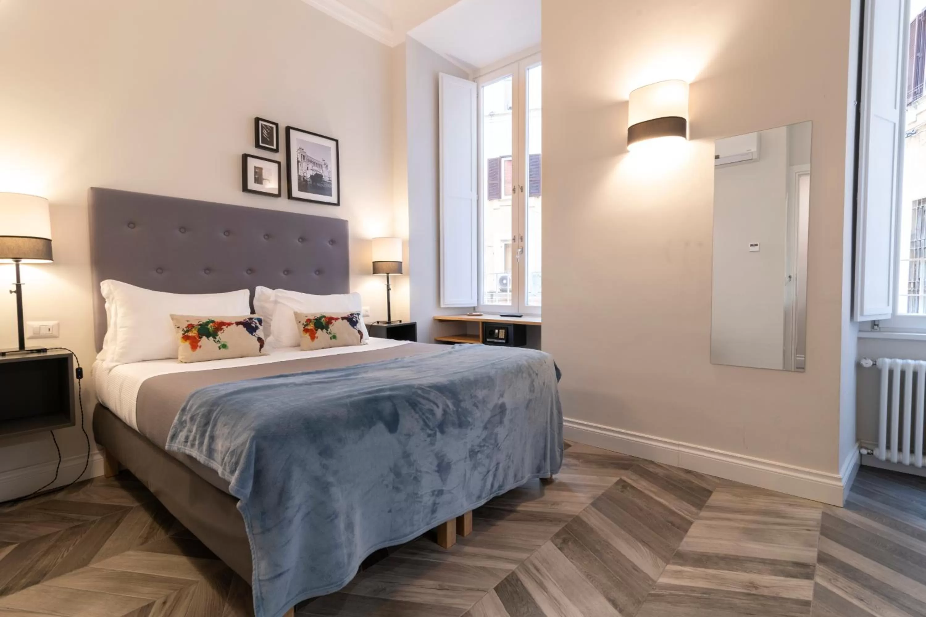 Bed in Eccelso Hotel