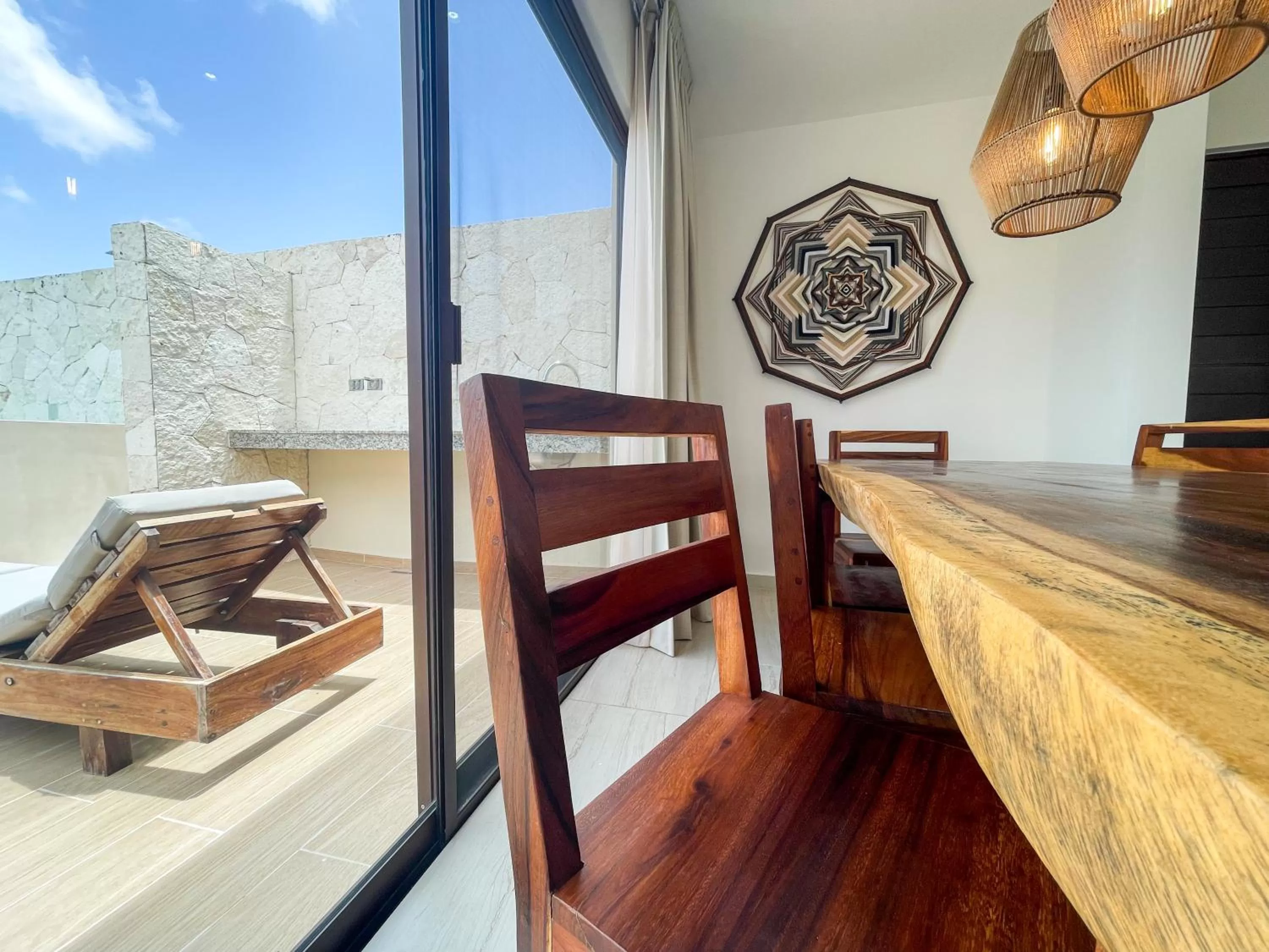 Dining area in Apartment and Penthouse Blue Luxury Kukulkan Tulum