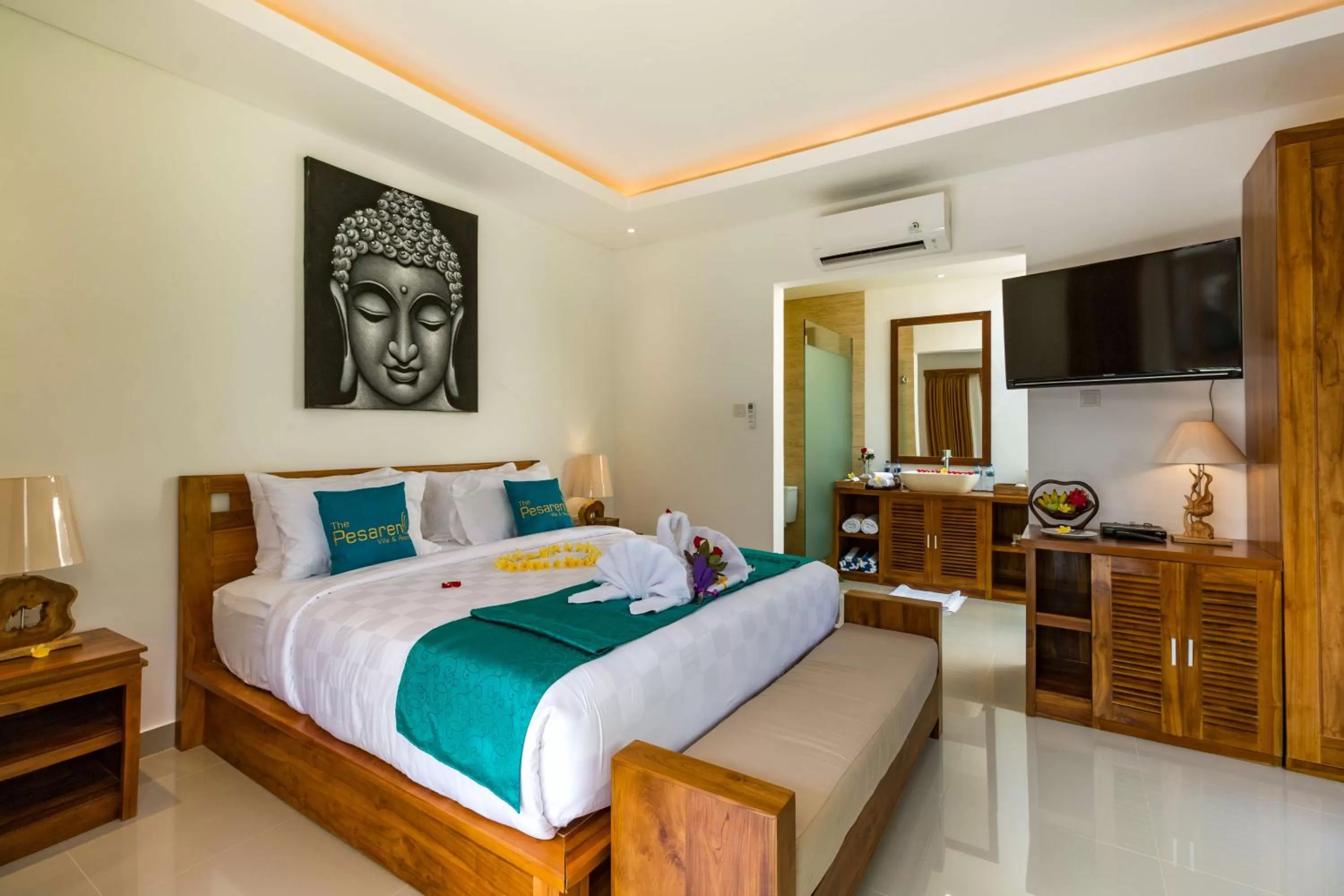 Bed in The Pesaren Ubud