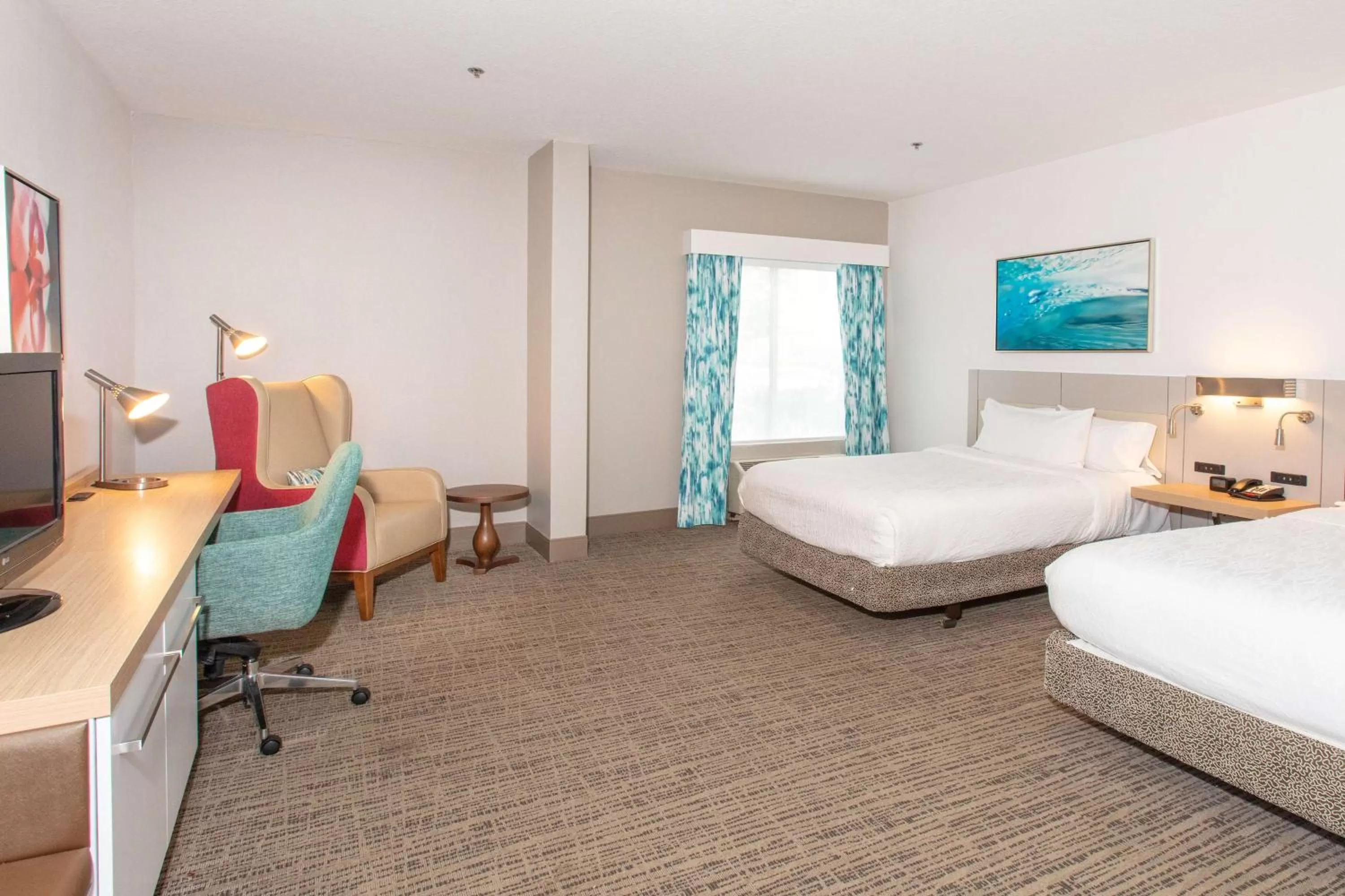 Bed in Hilton Garden Inn Jacksonville Airport