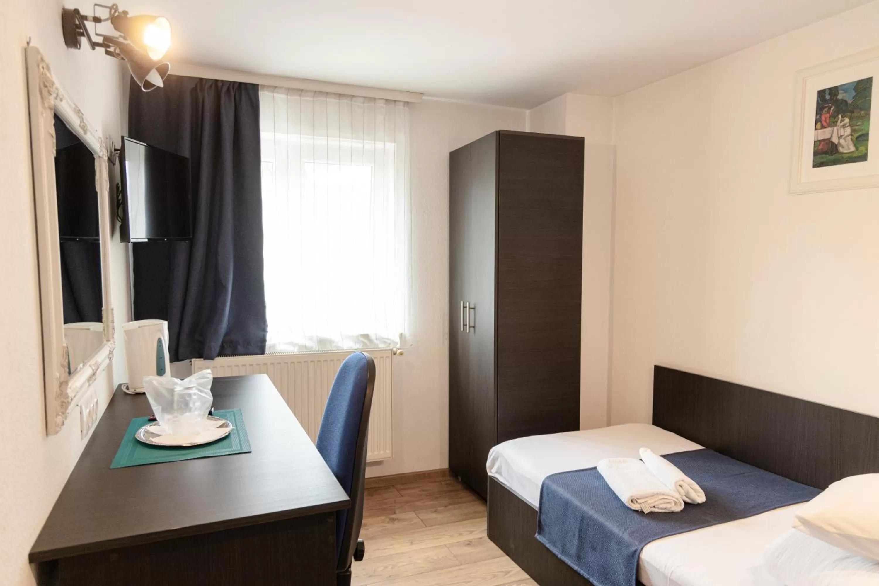 Coffee/tea facilities, TV/Entertainment Center in Pensiunea Pictorilor