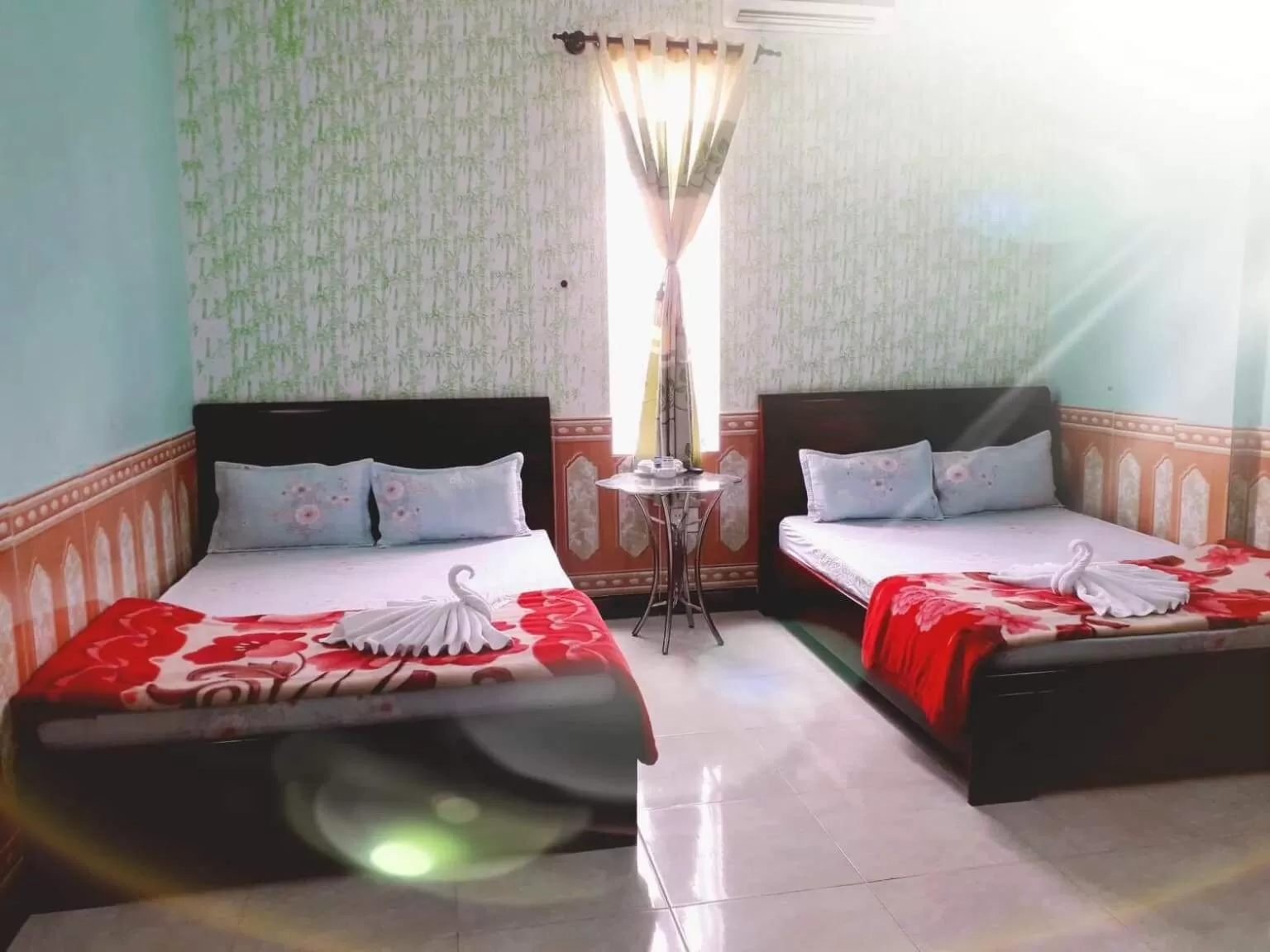 Bed in Tien Dat Motel