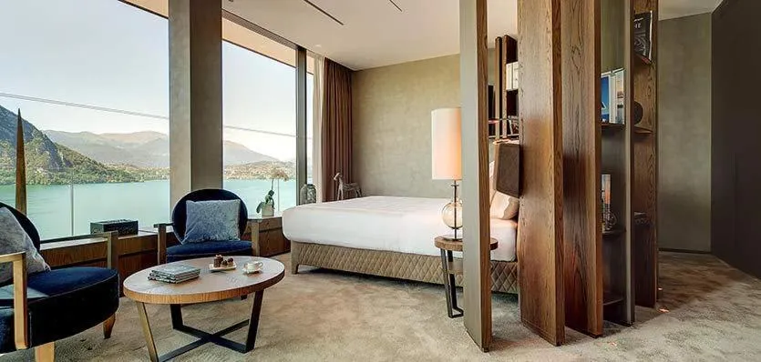 Bed in Grand Hotel Campione