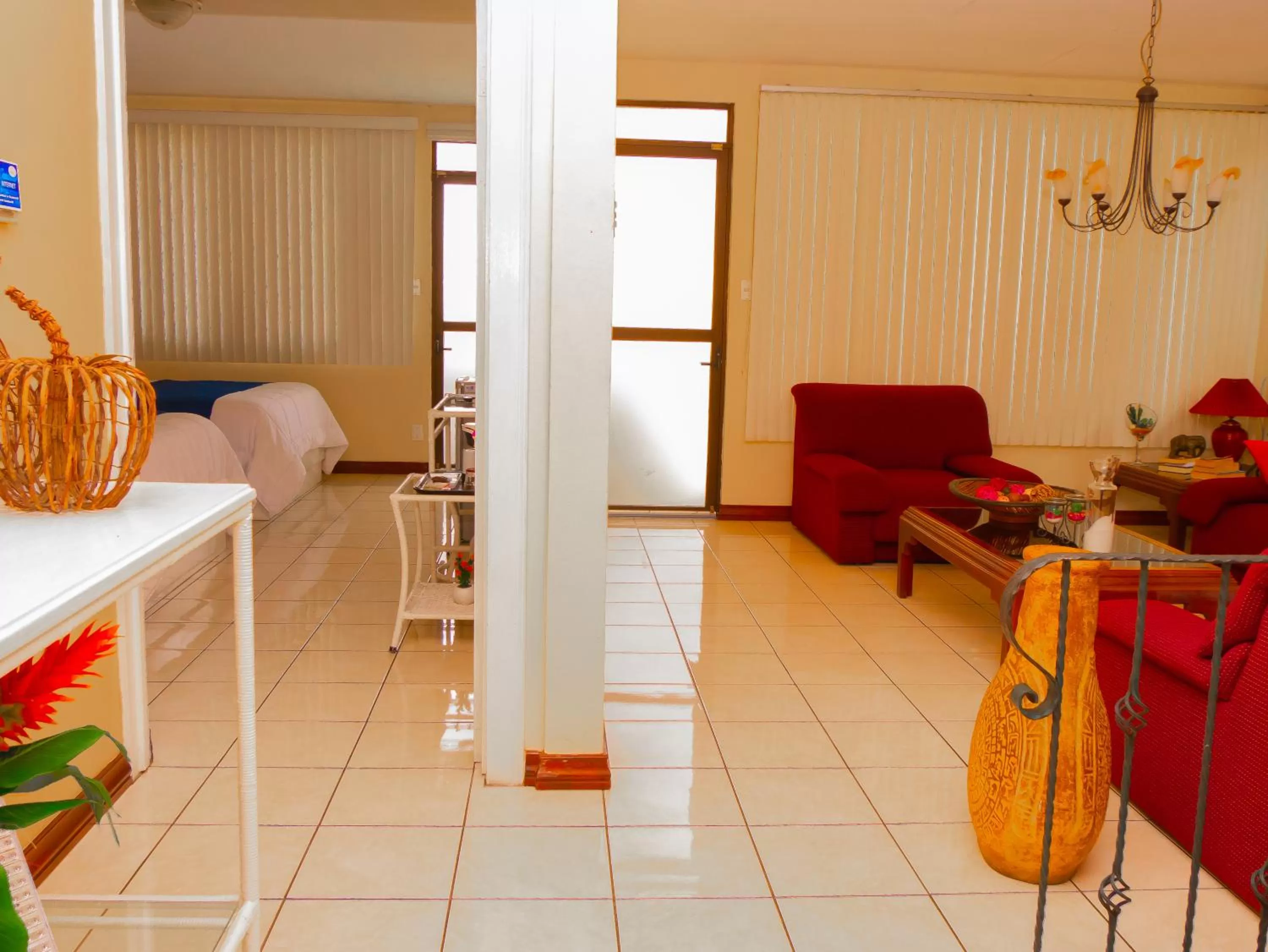 Property building, Bed in Hotel Bamboo Aeropuerto