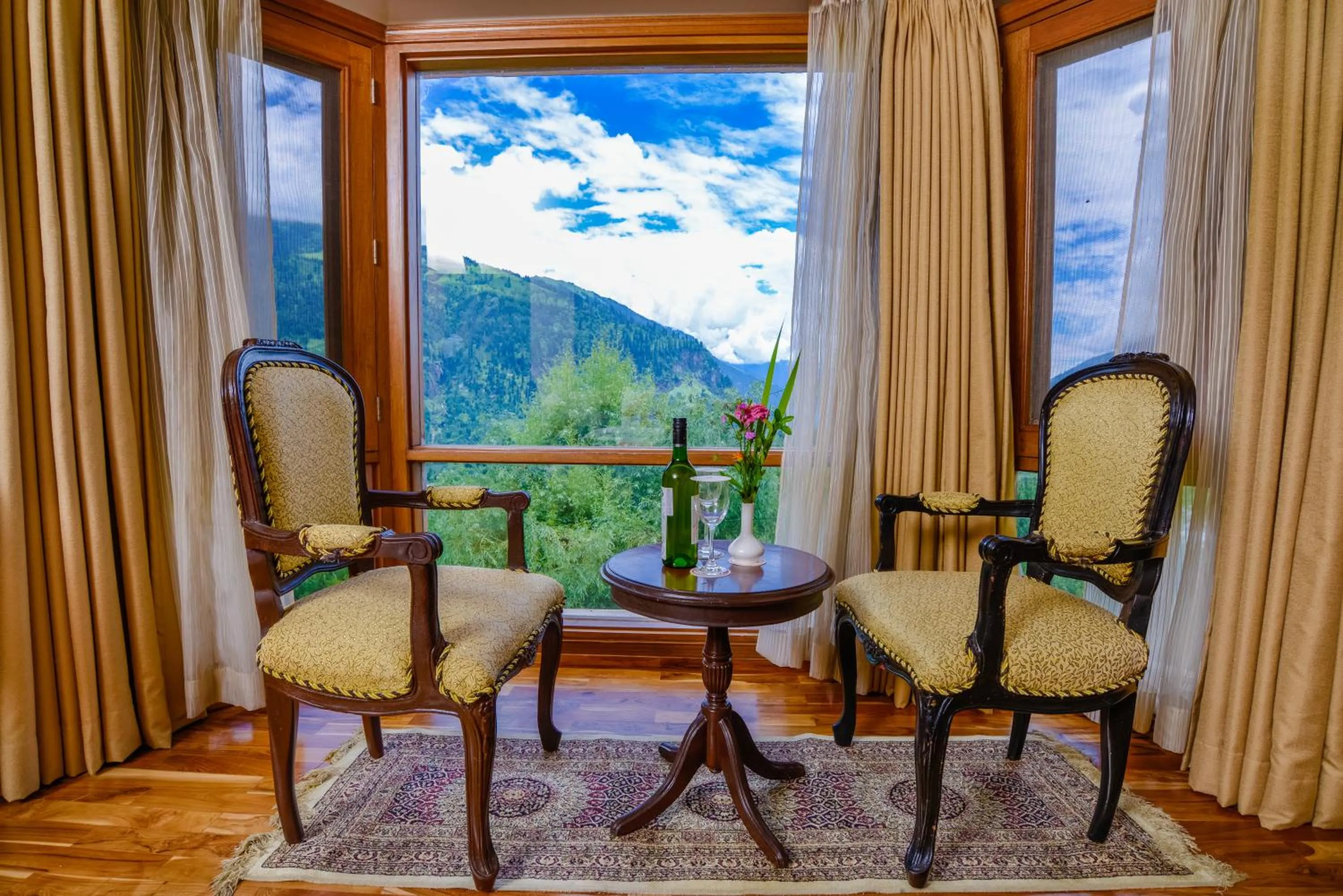 Mountain view in Solang Valley Resort